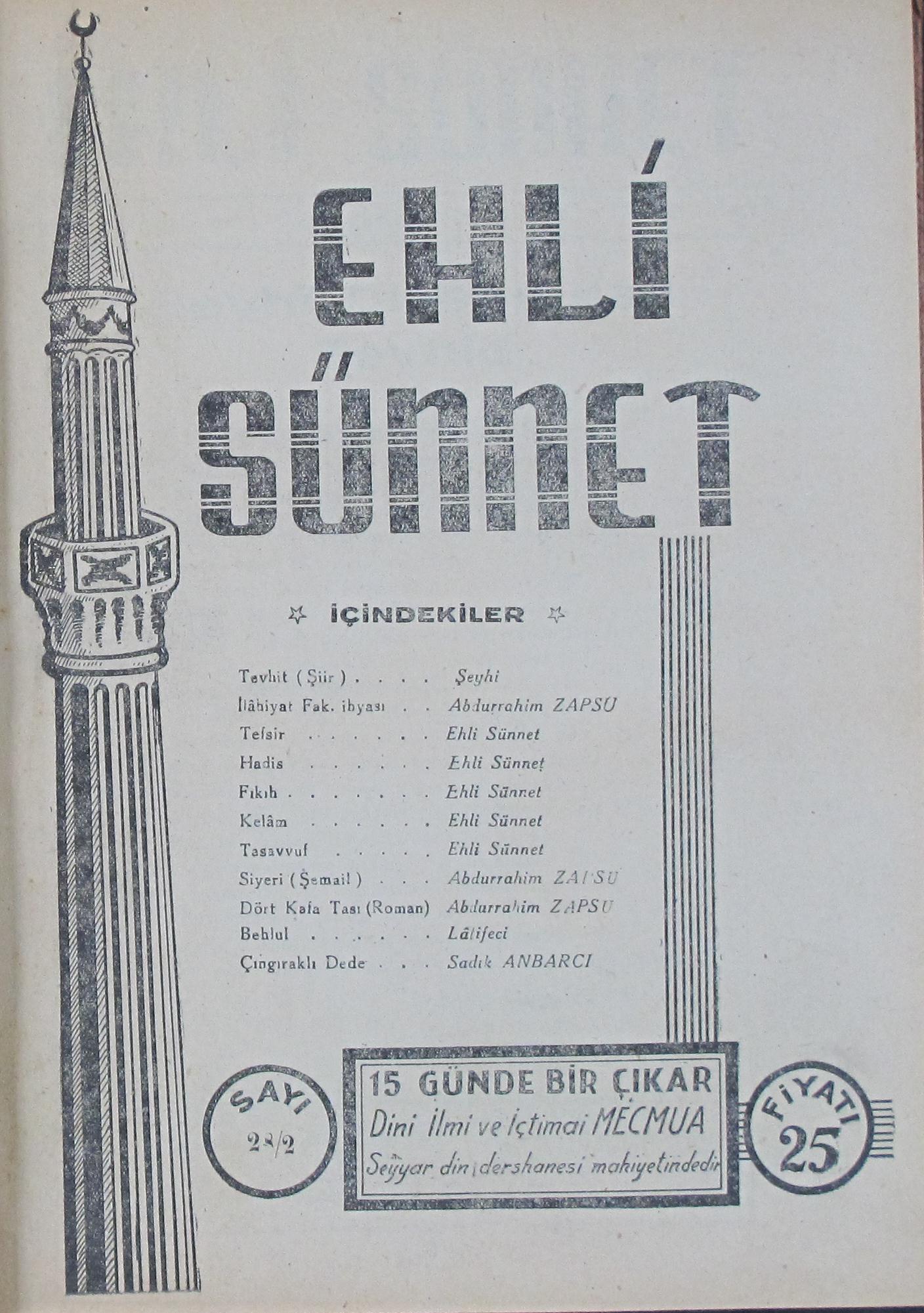 2. Cilt 28. Sayı Kapağı