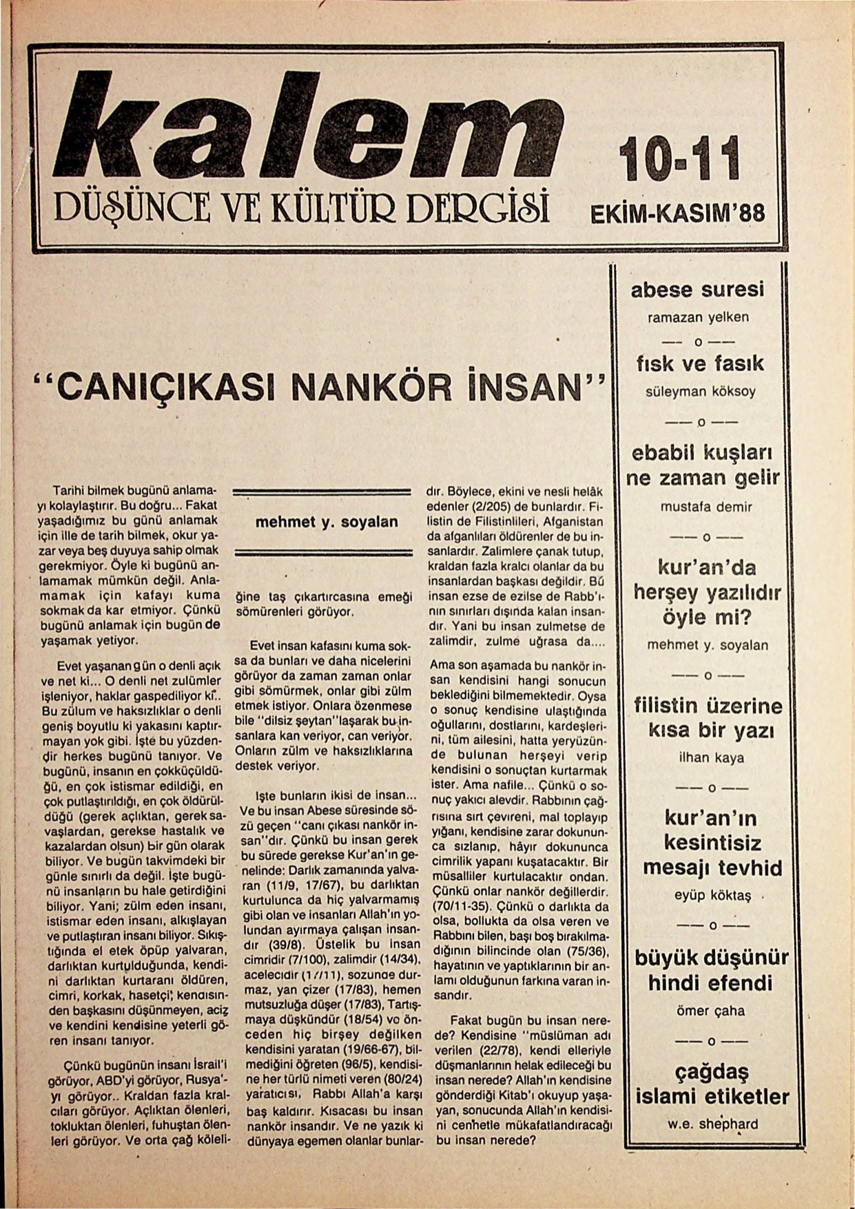 10-11. Sayı Kapağı