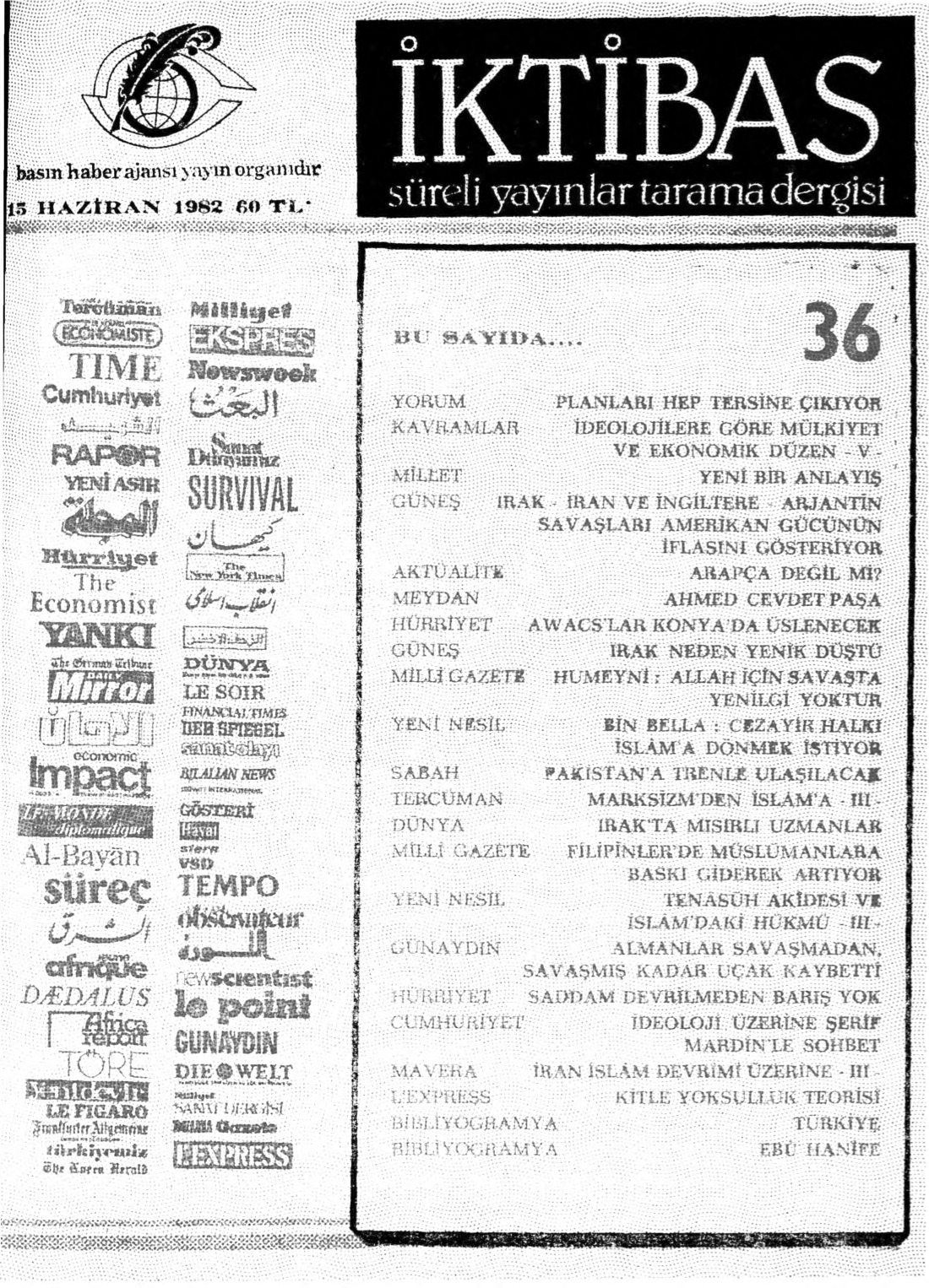 2. Cilt 36. Sayı Kapağı