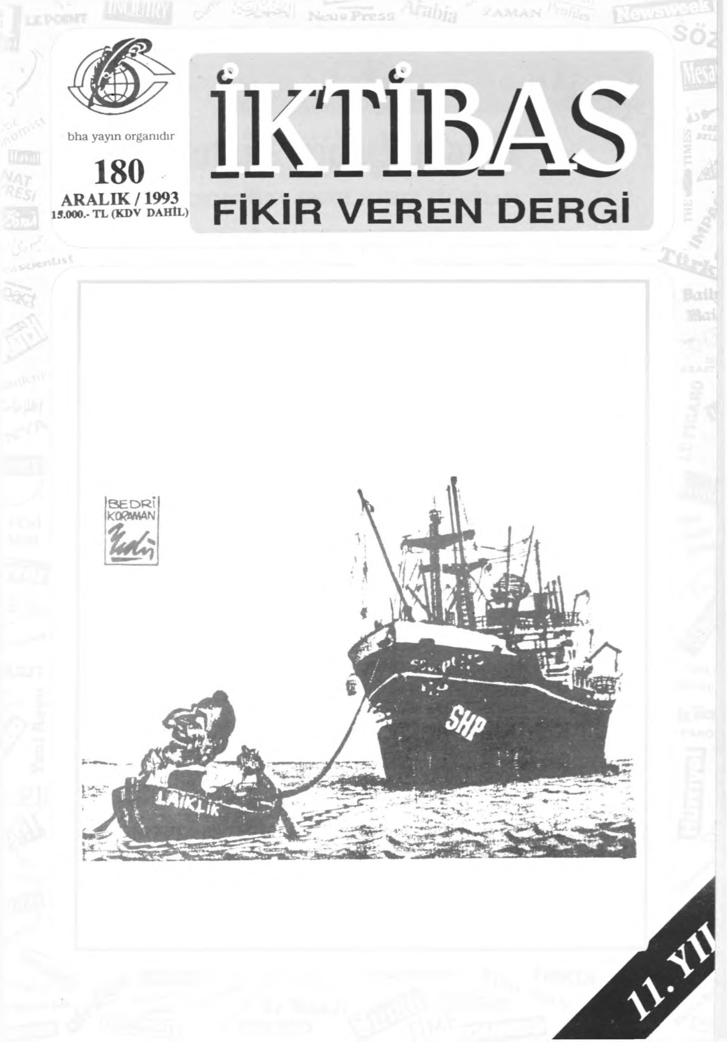 11. Cilt 180. Sayı Kapağı