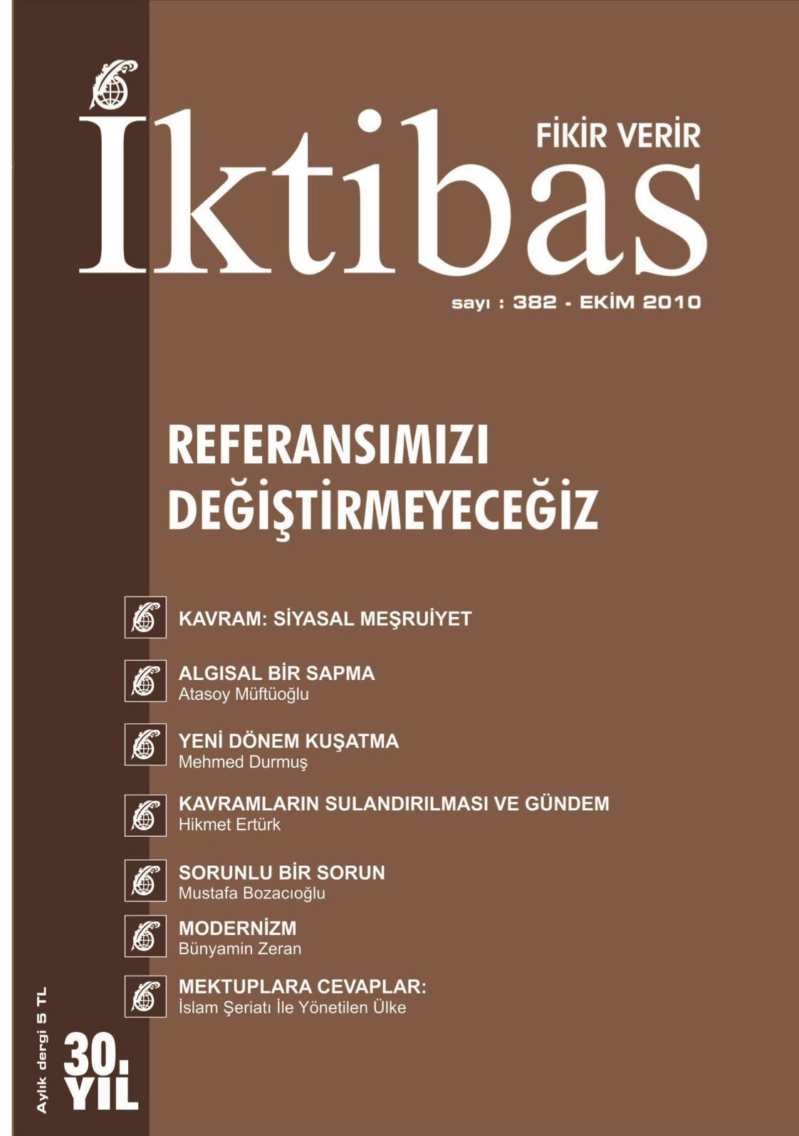 30. Cilt 382. Sayı Kapağı
