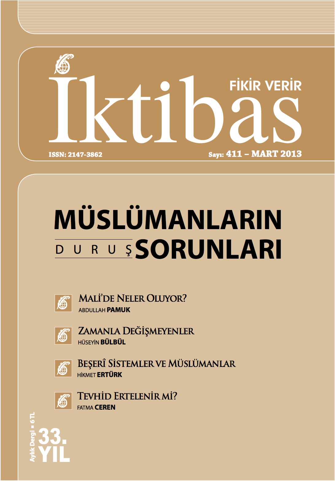 33. Cilt 411. Sayı Kapağı