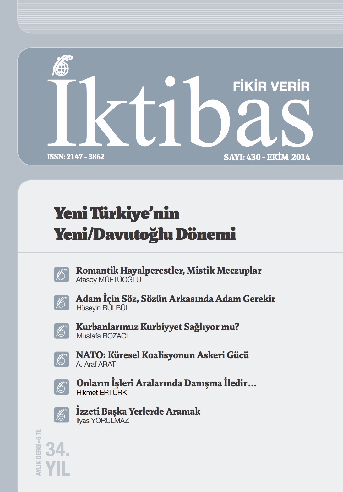 34. Cilt 430. Sayı Kapağı