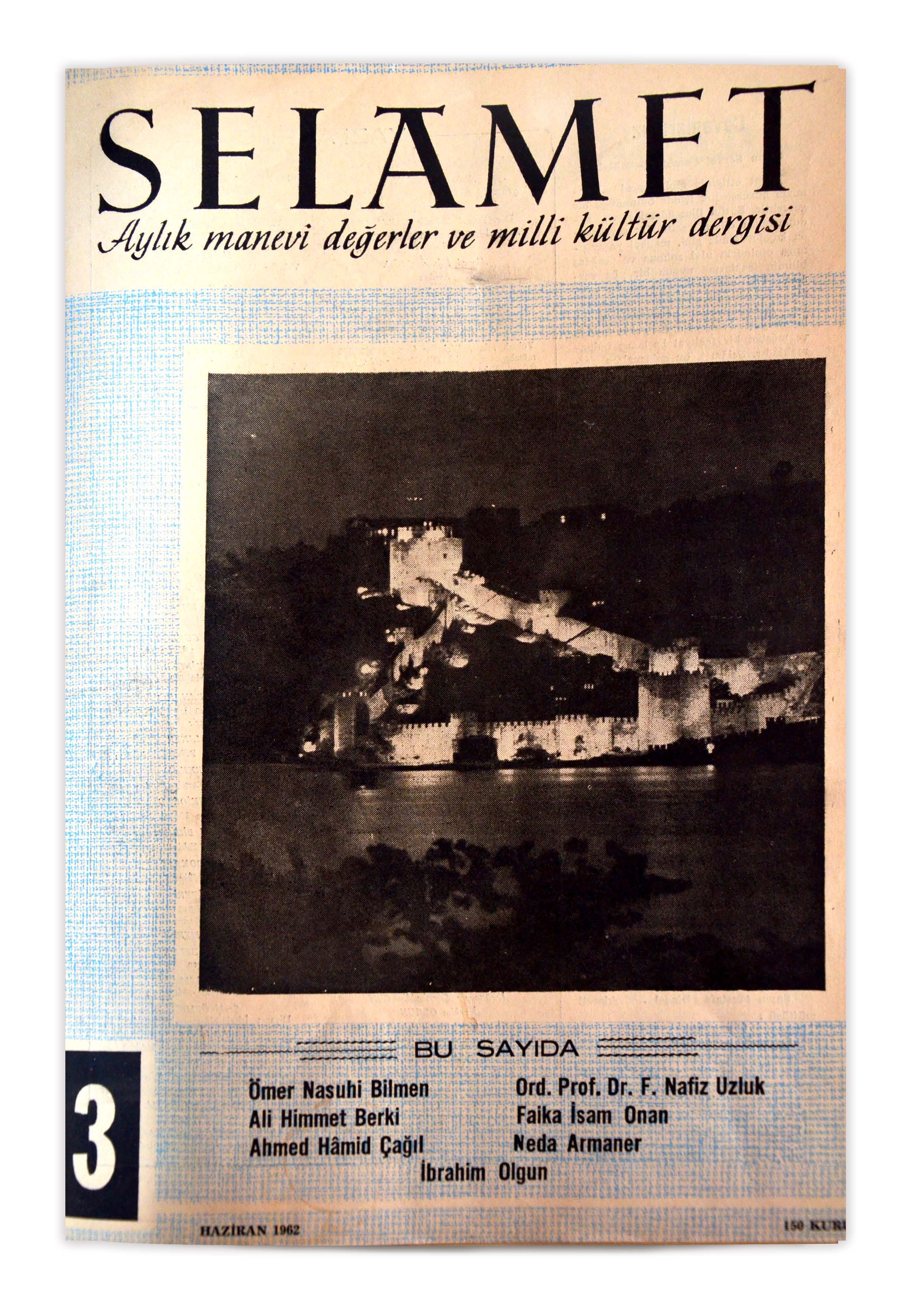 1. Cilt 3. Sayı Kapağı