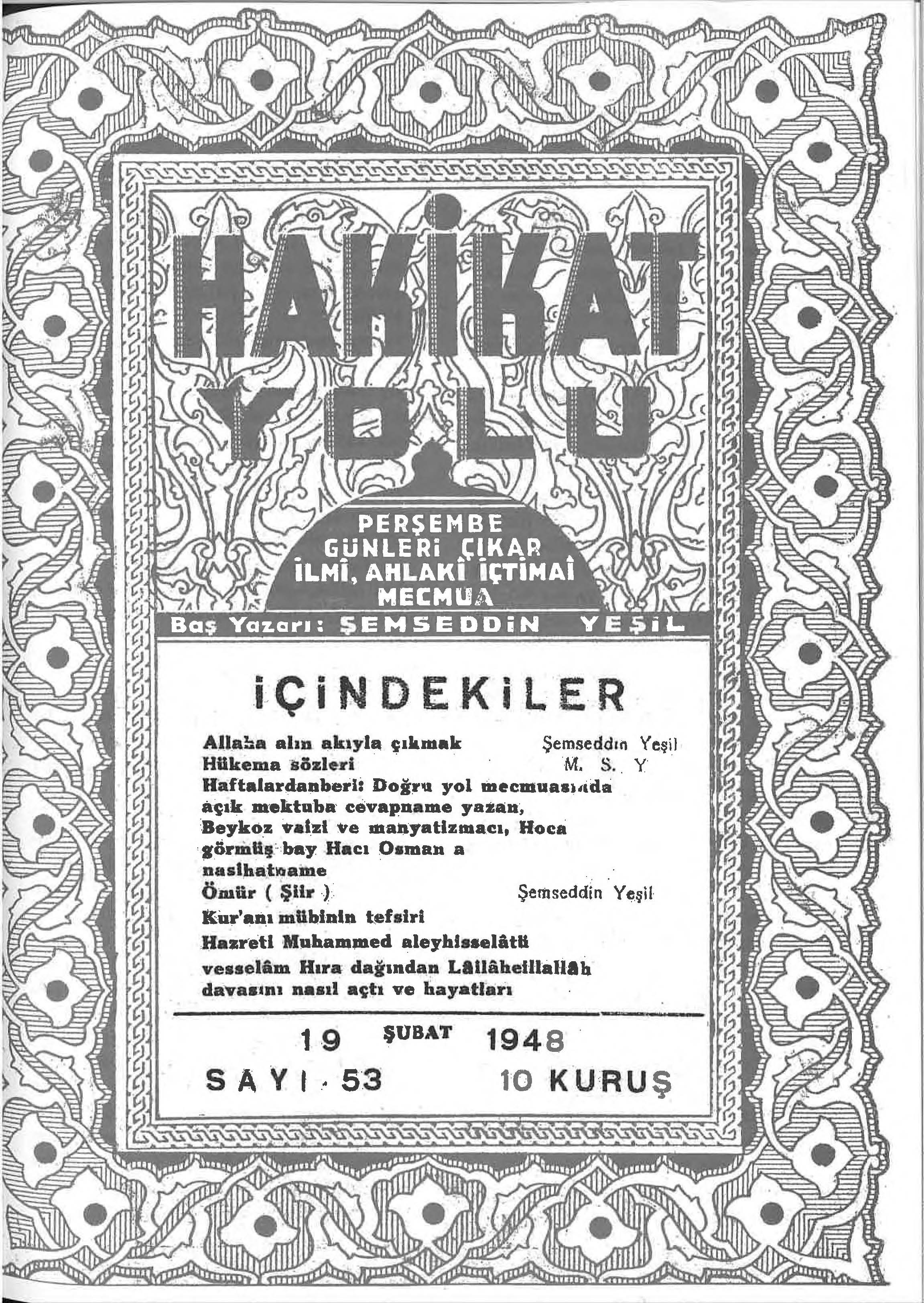 53. Sayı Kapağı
