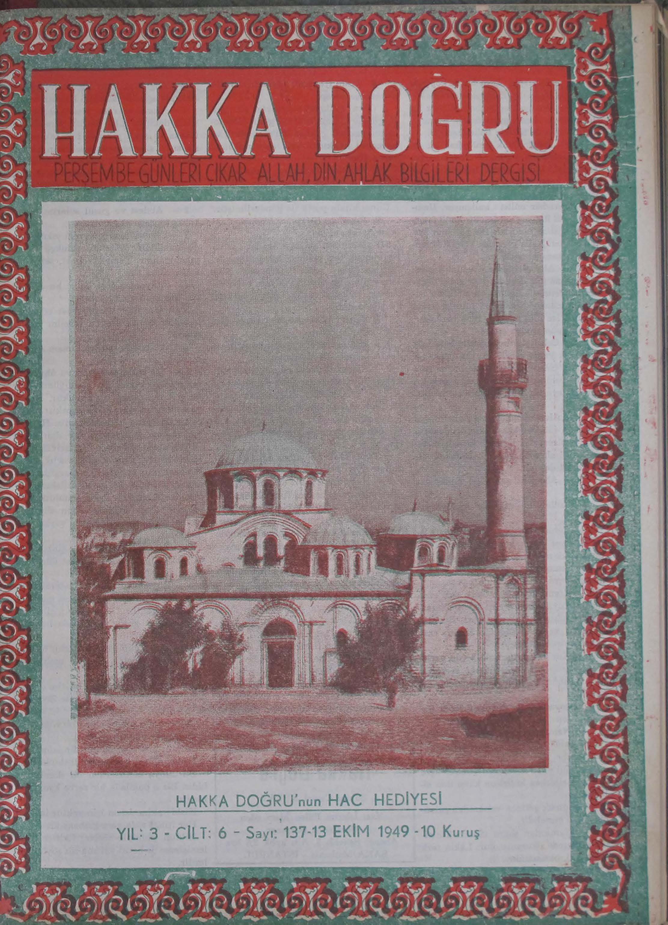 6. Cilt 137. Sayı Kapağı