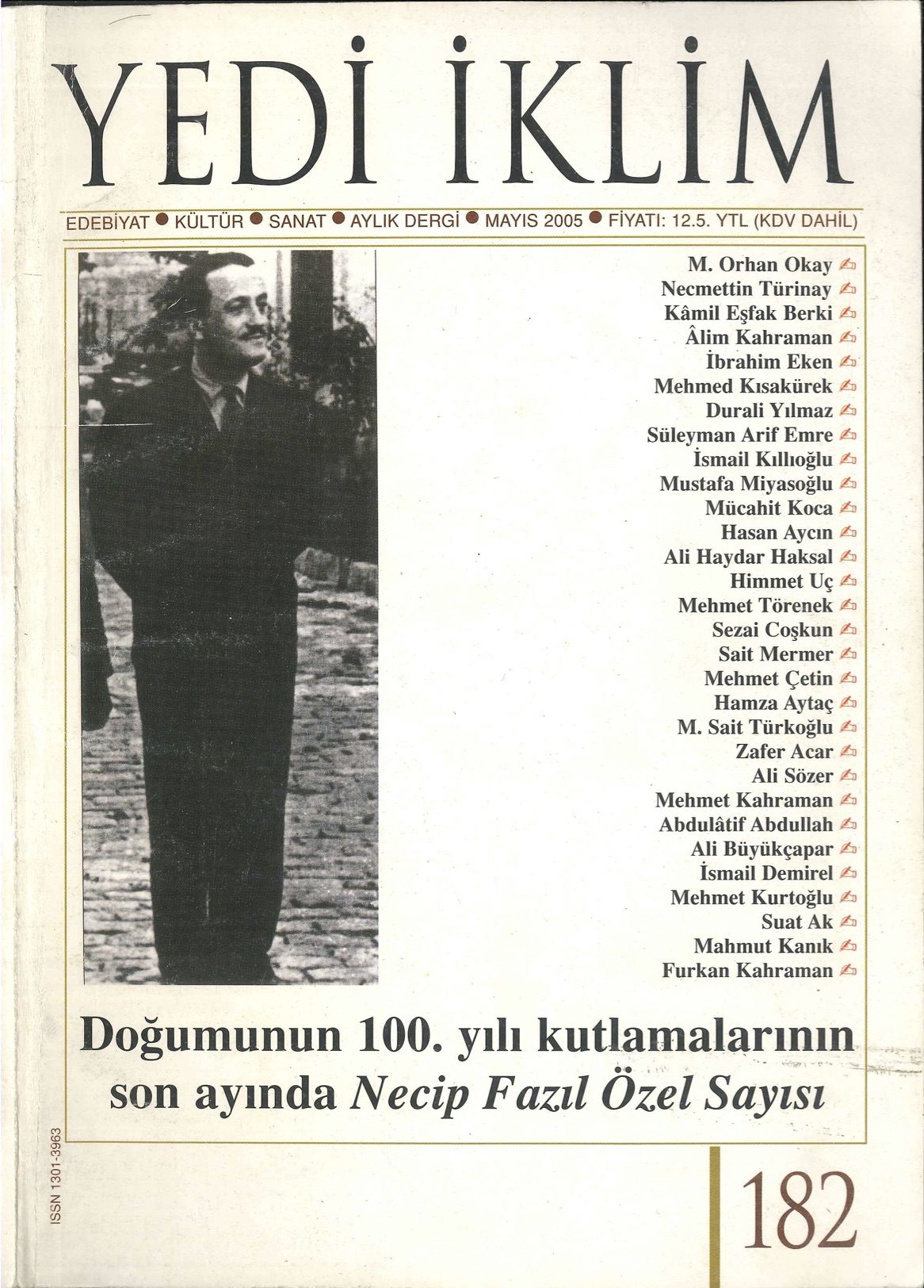18. Cilt 182. Sayı Kapağı