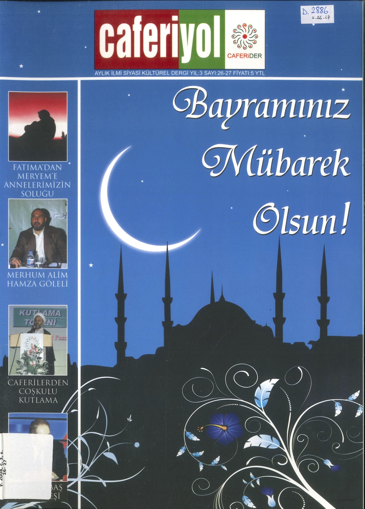 1. Cilt 26-27. Sayı Kapağı