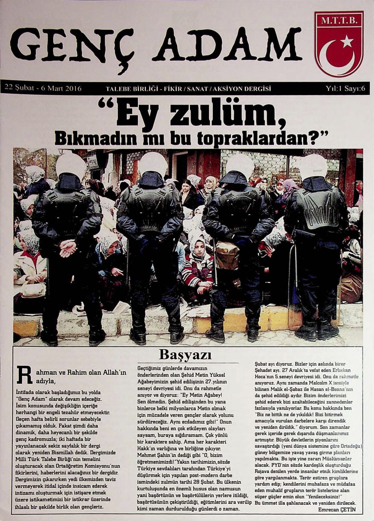 6. Sayı Kapağı