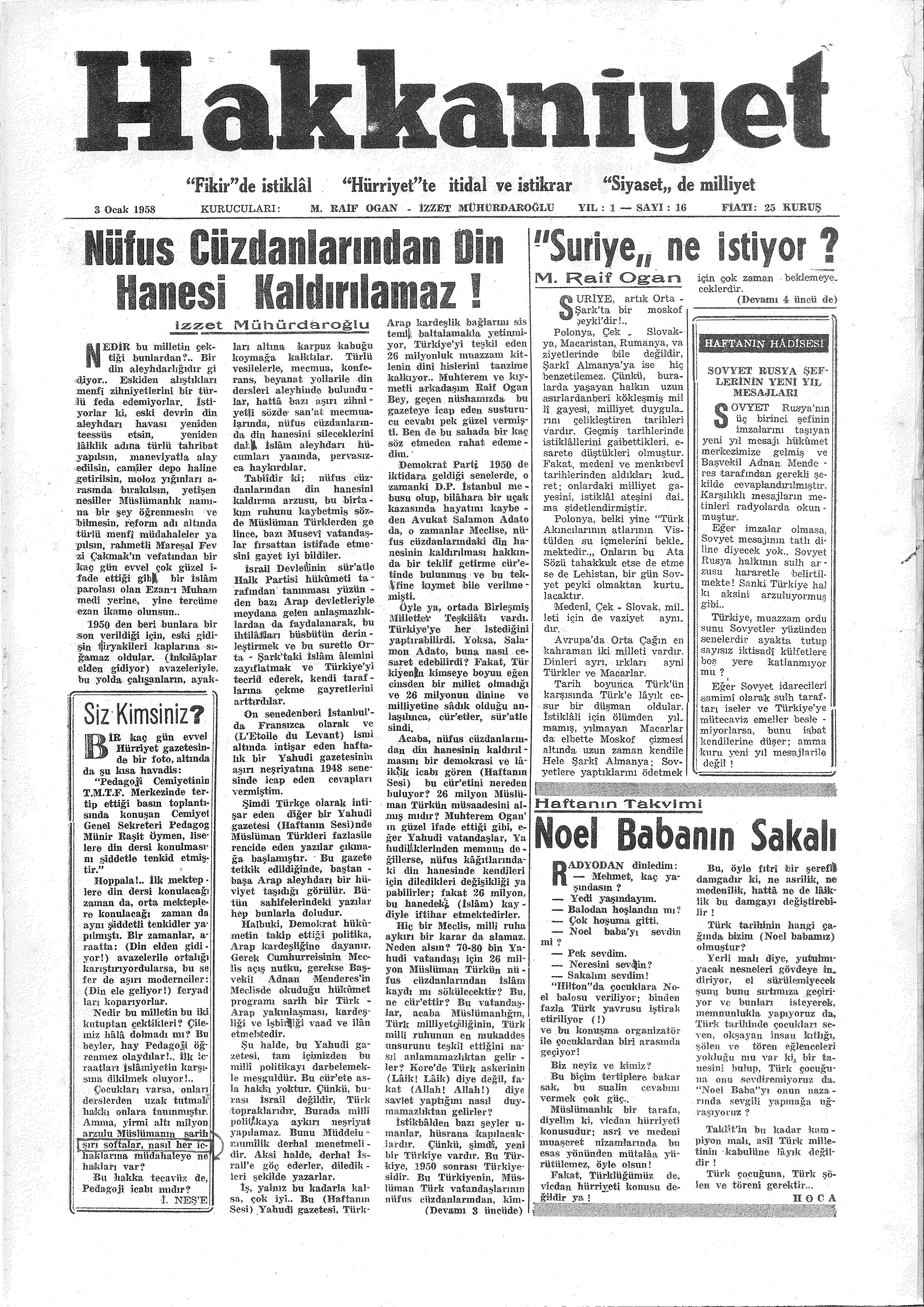 16. Sayı Kapağı
