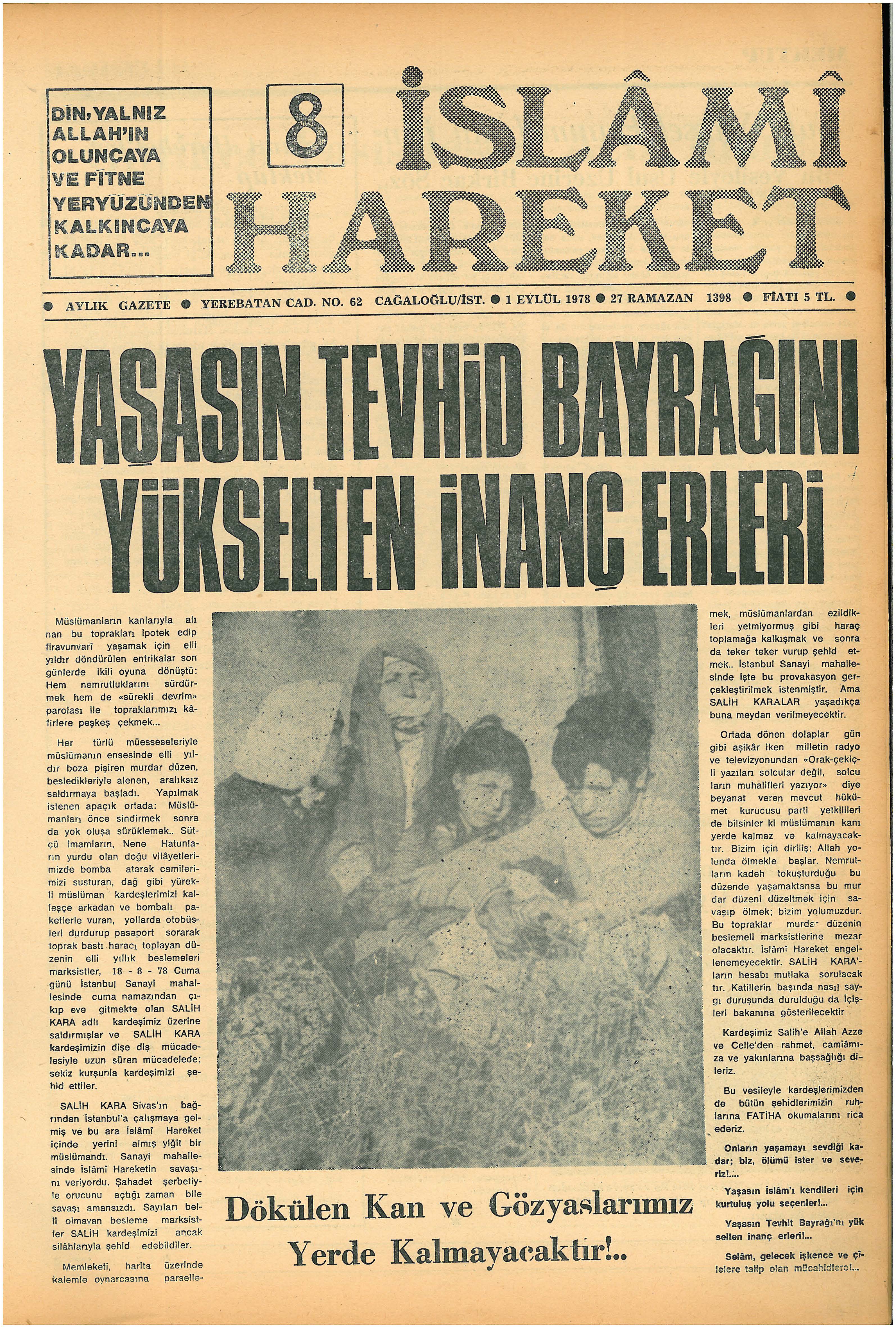 1. Cilt 8. Sayı Kapağı