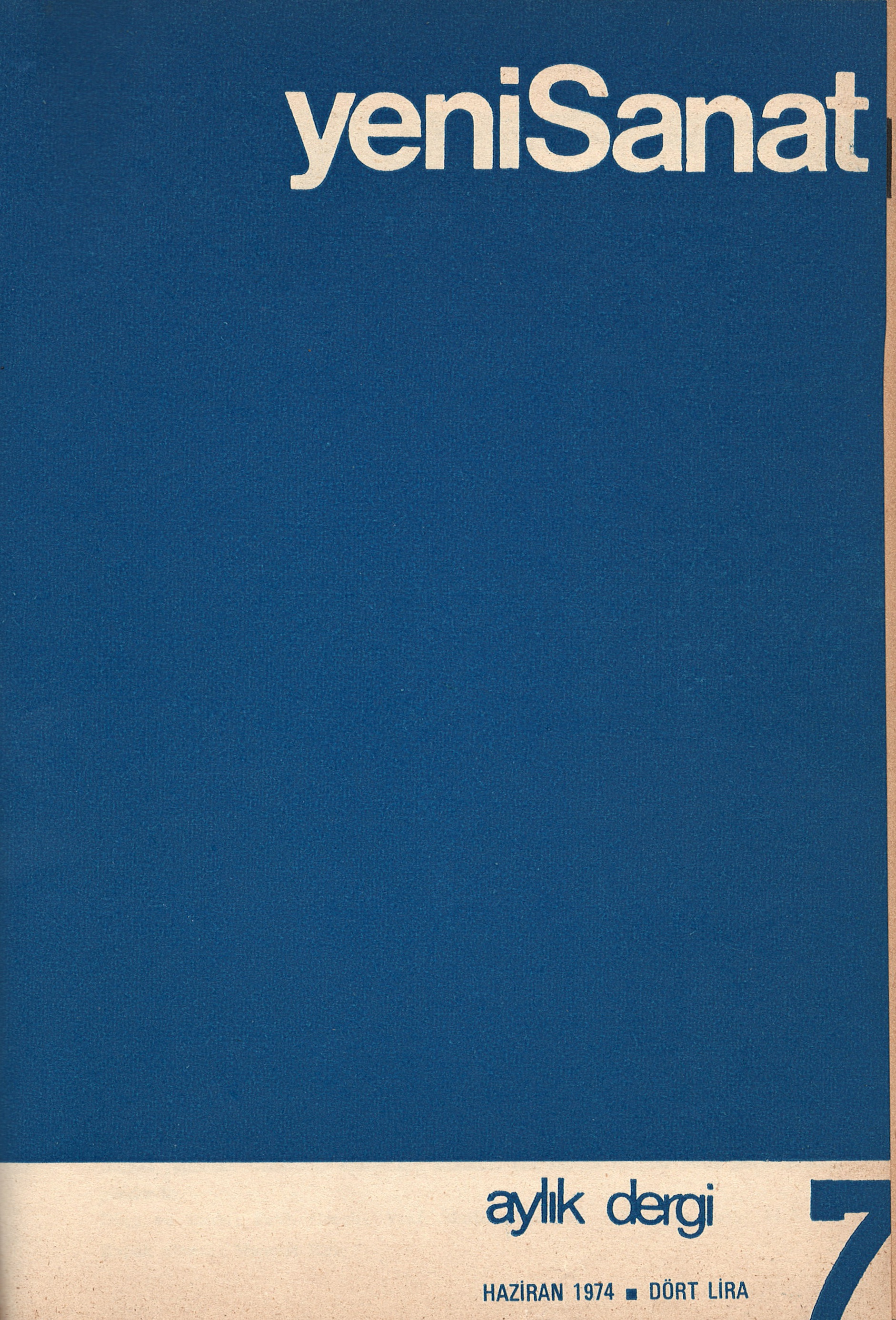 1. Cilt 7. Sayı Kapağı