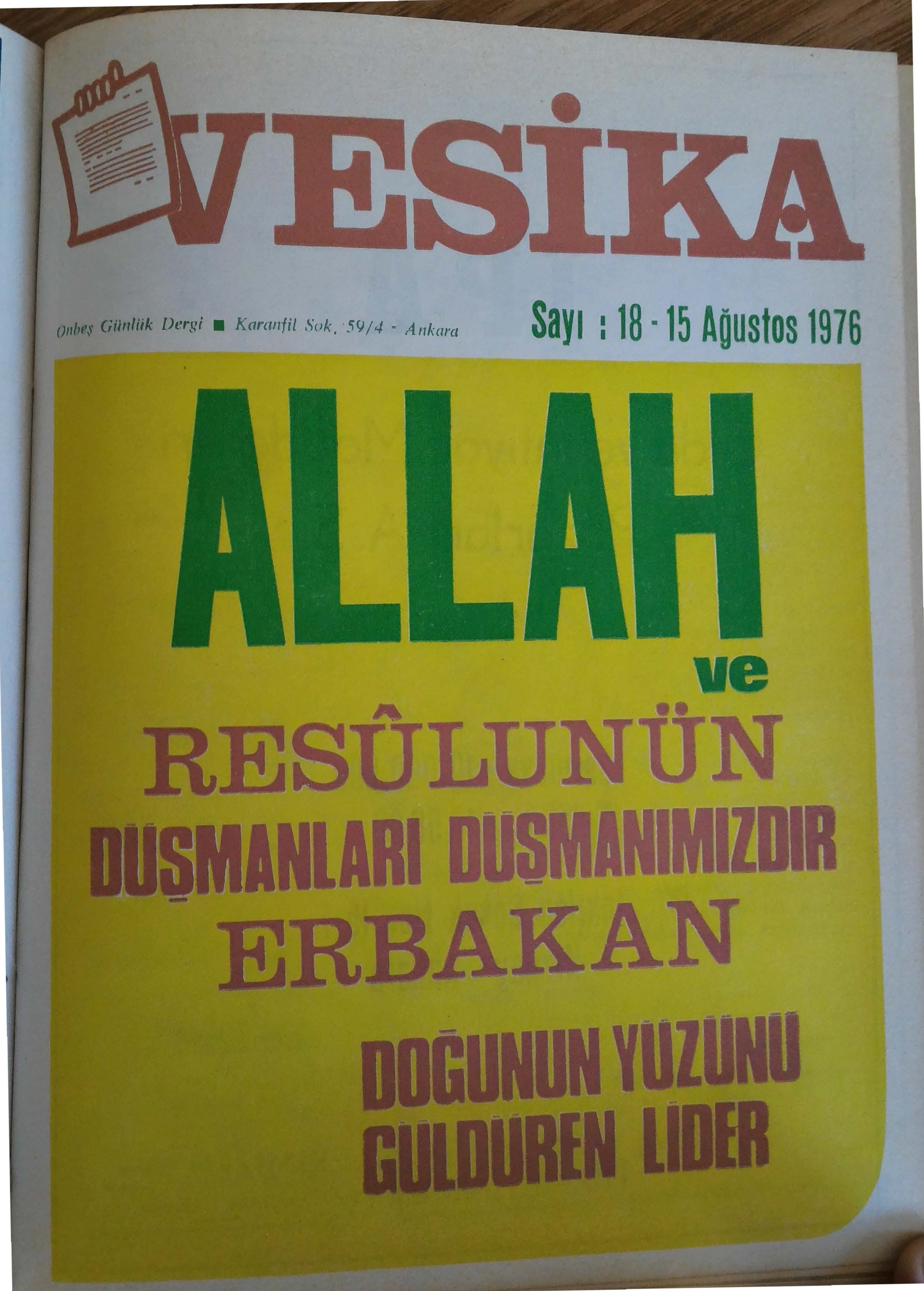 18. Sayı Kapağı