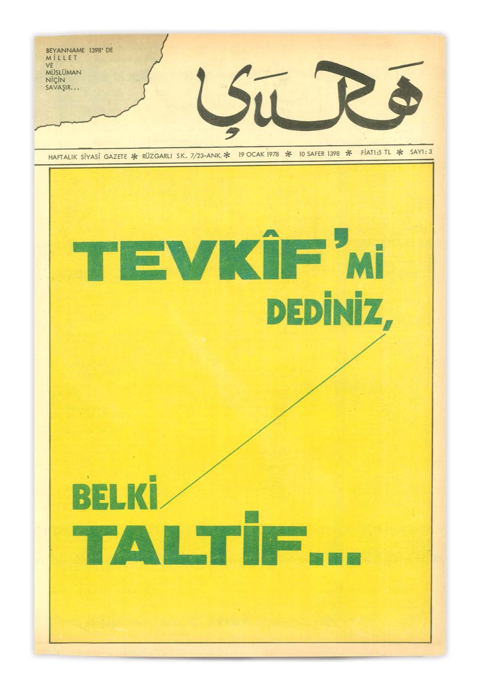 3. Sayı Kapağı