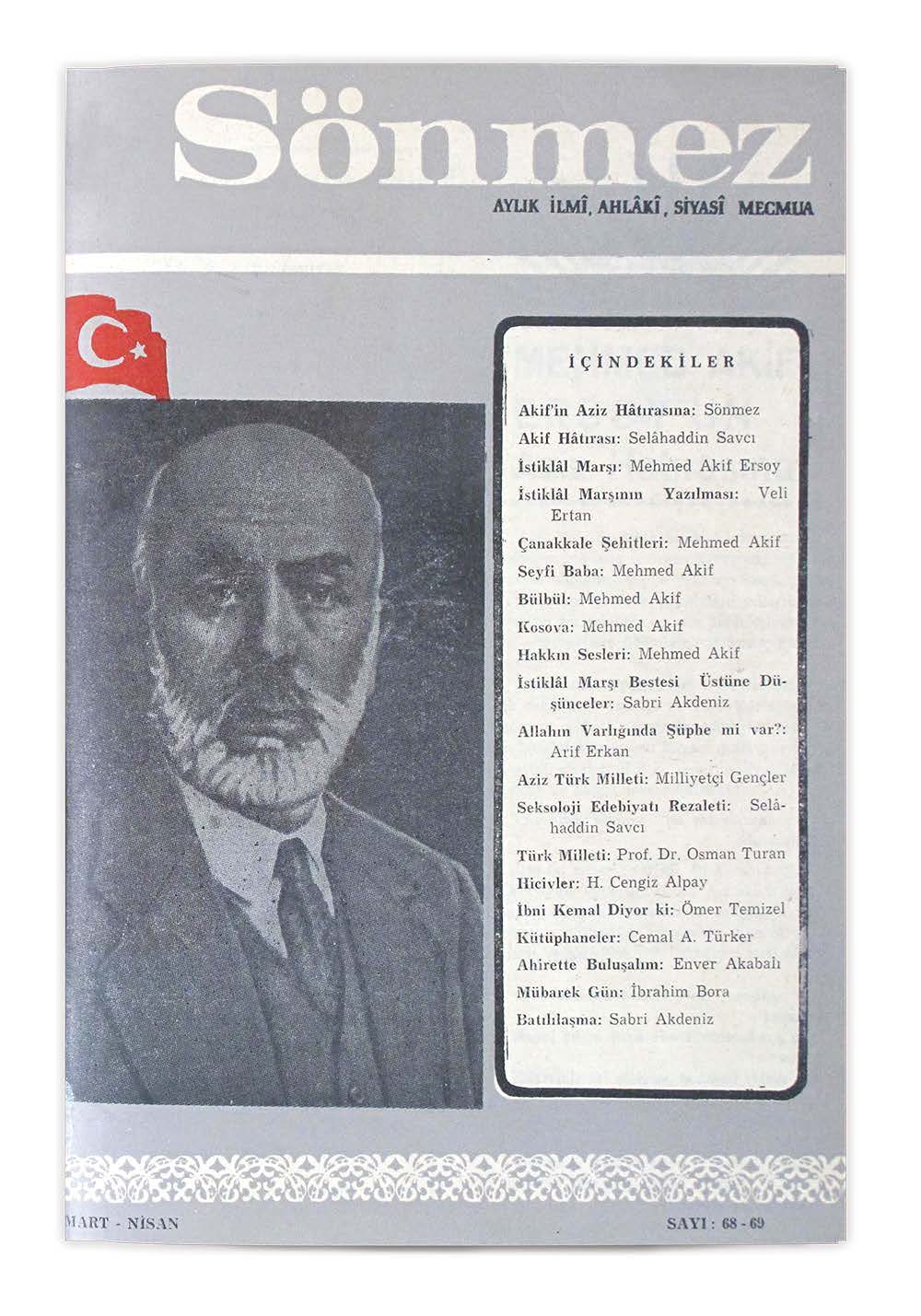 8. Cilt 68-69. Sayı Kapağı