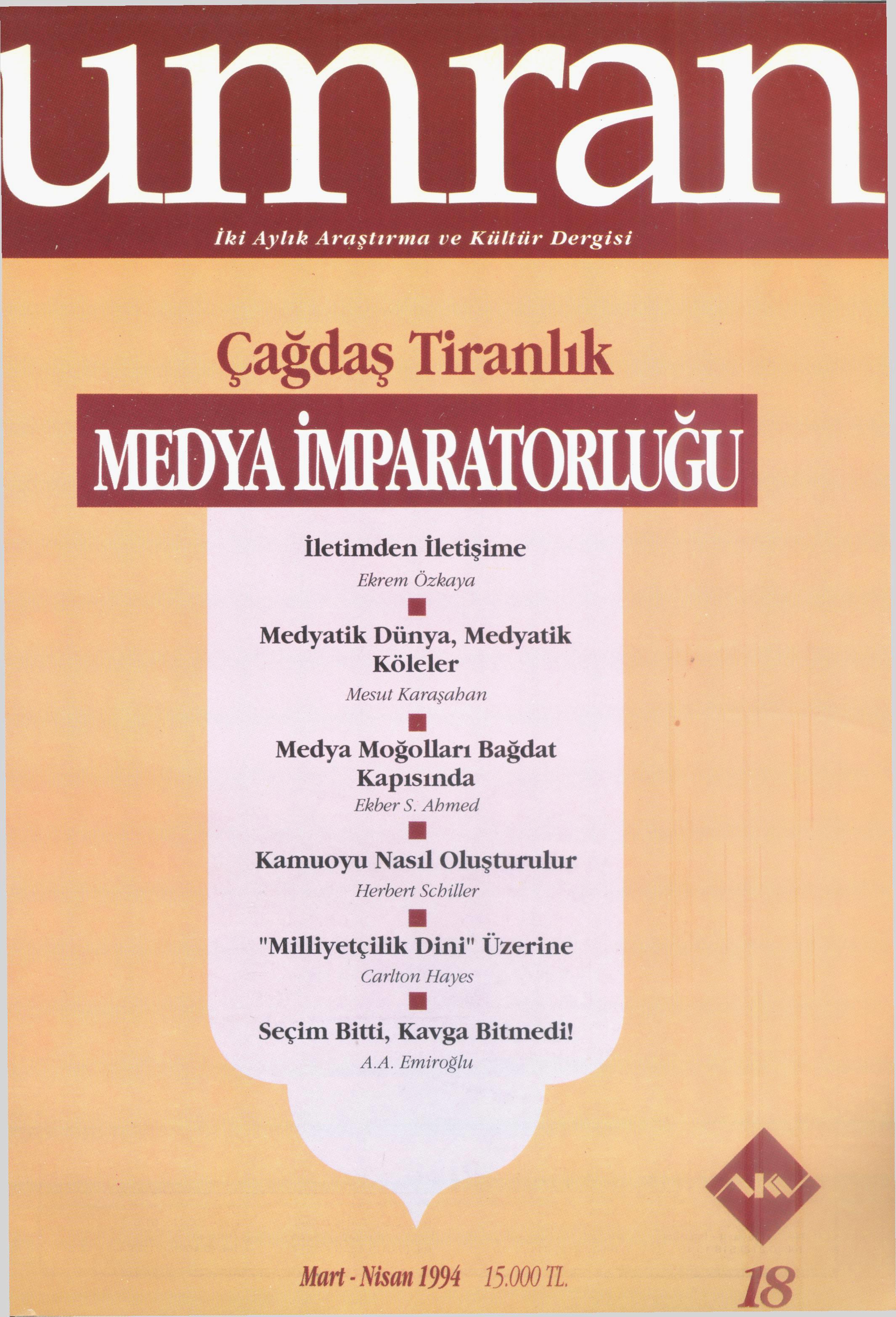 18. Sayı Kapağı