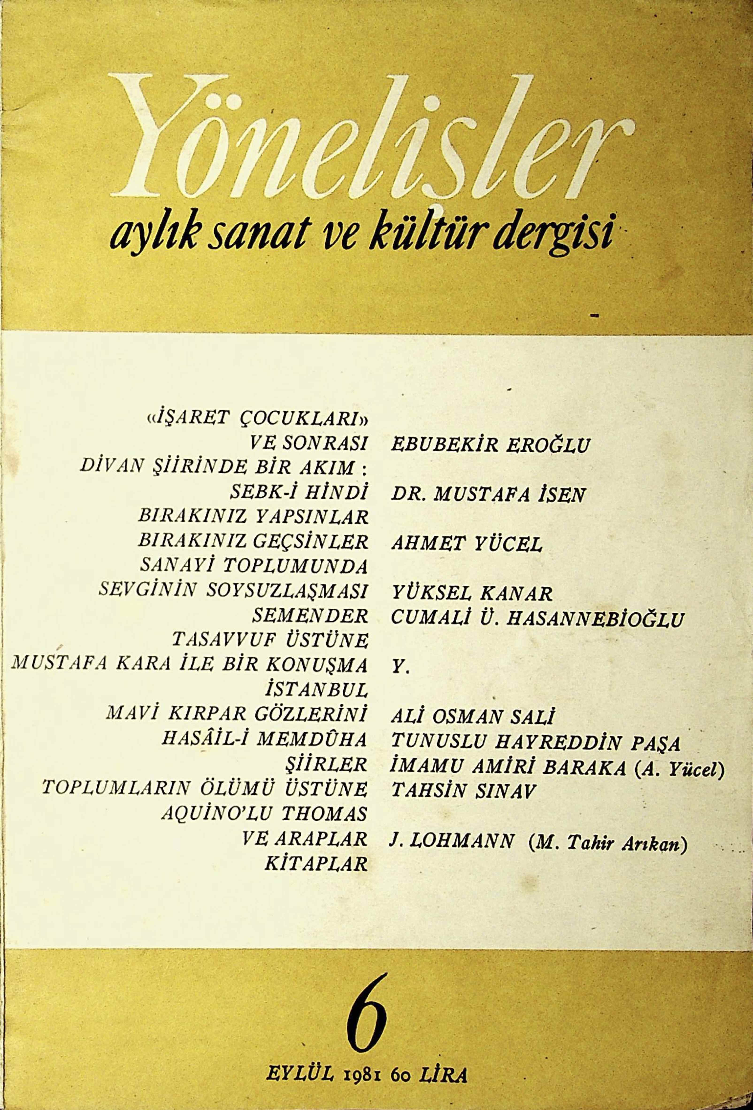 6. Sayı Kapağı