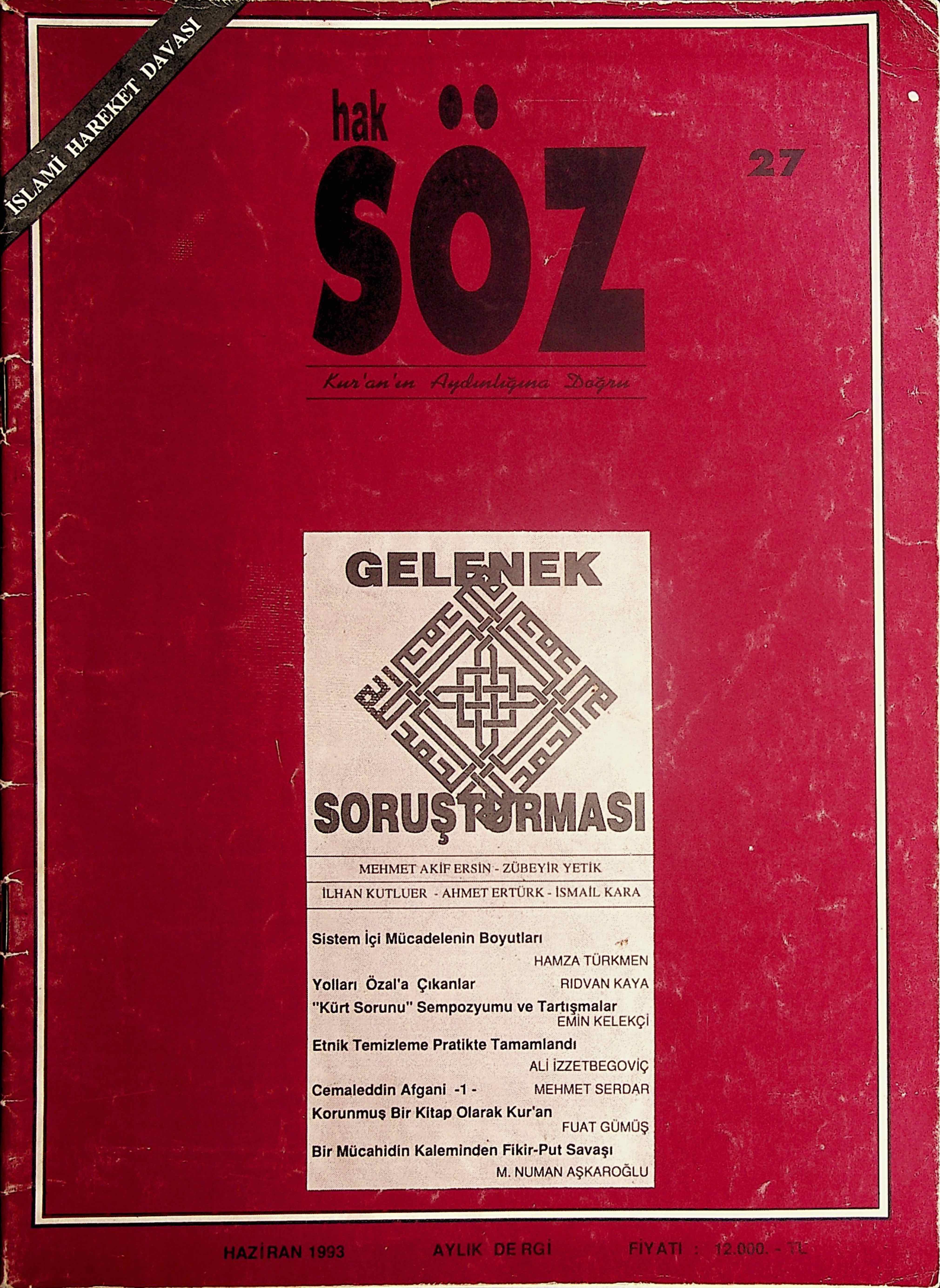 27. Sayı Kapağı