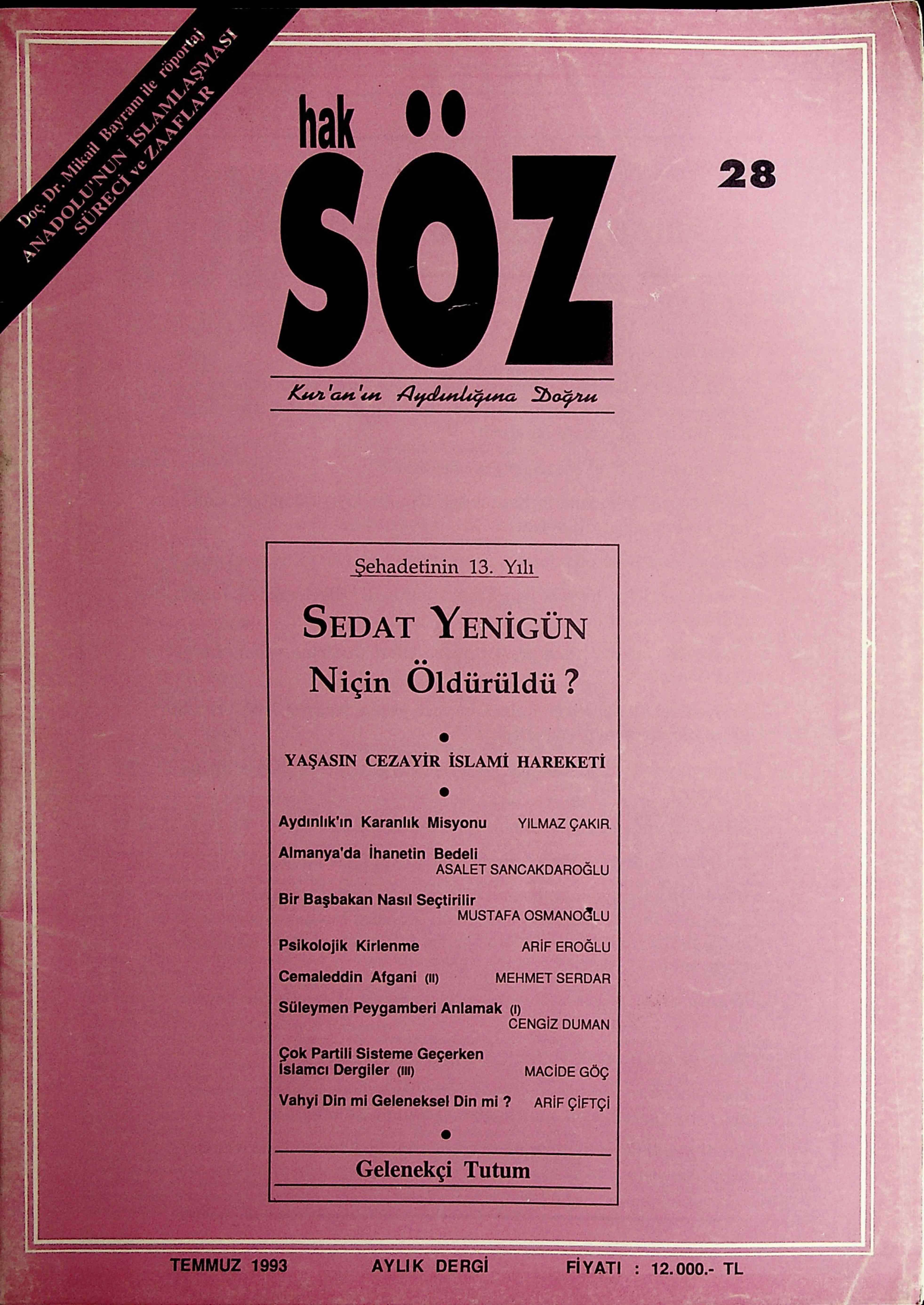 28. Sayı Kapağı