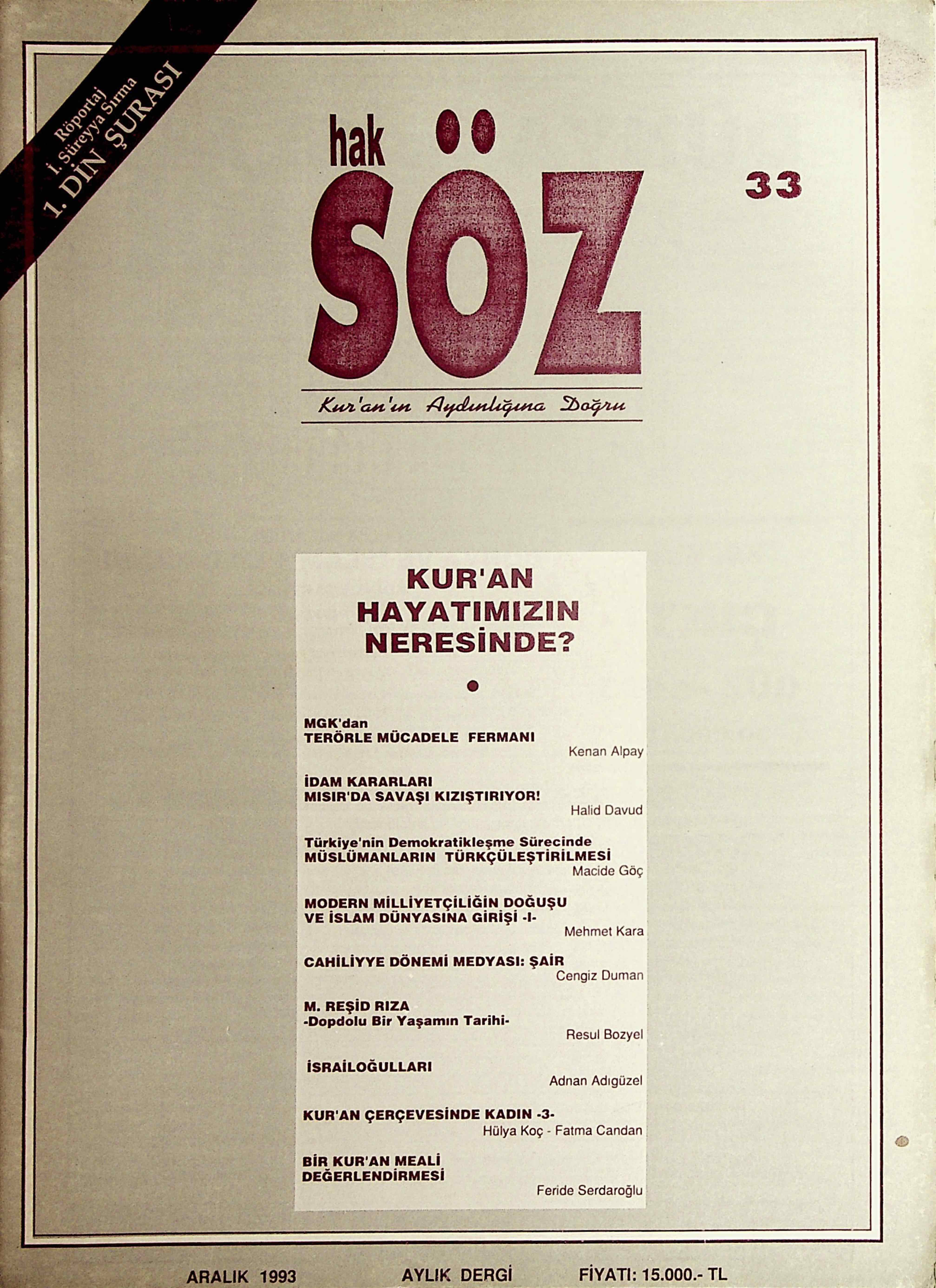 33. Sayı Kapağı