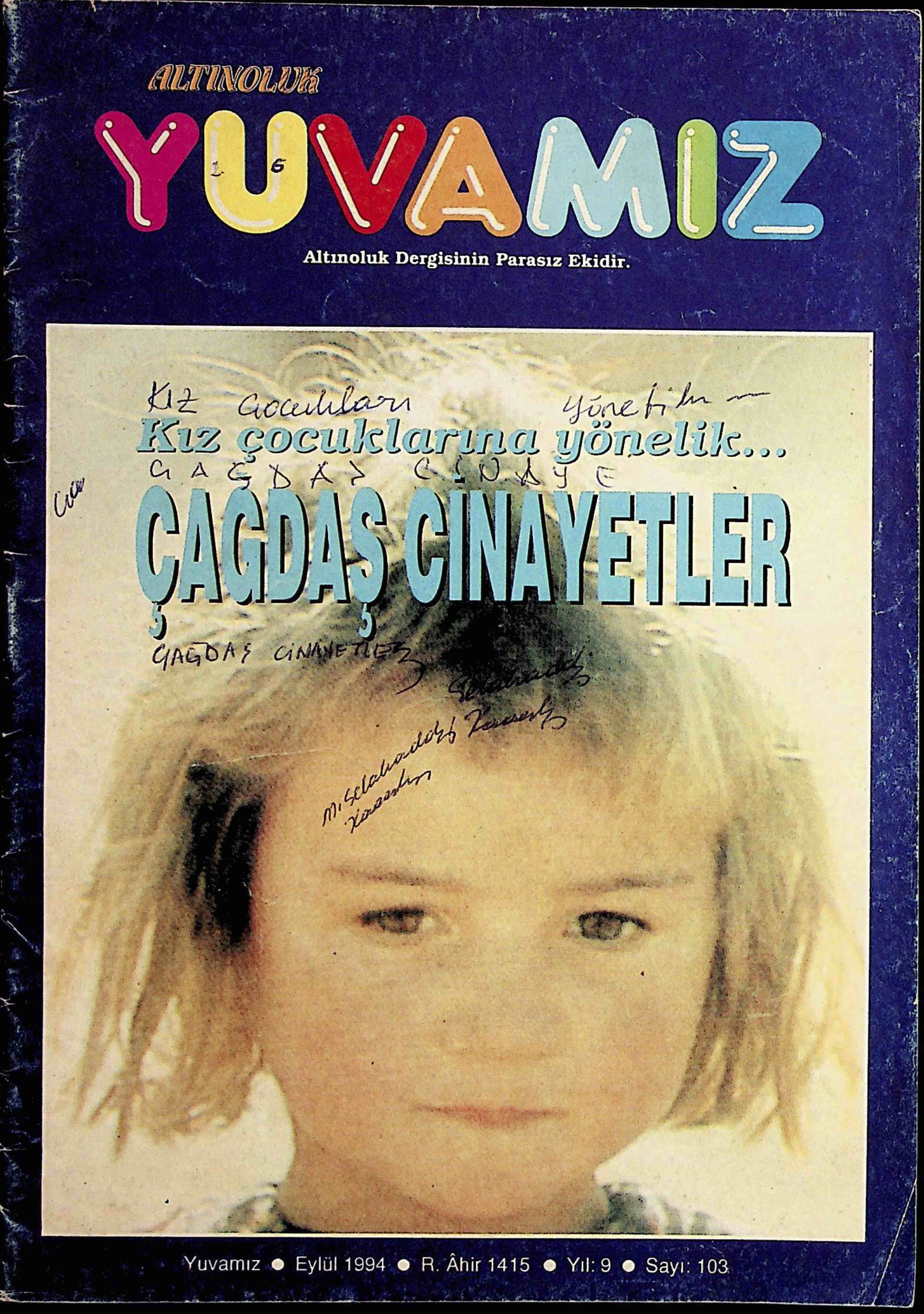 103. Sayı Kapağı