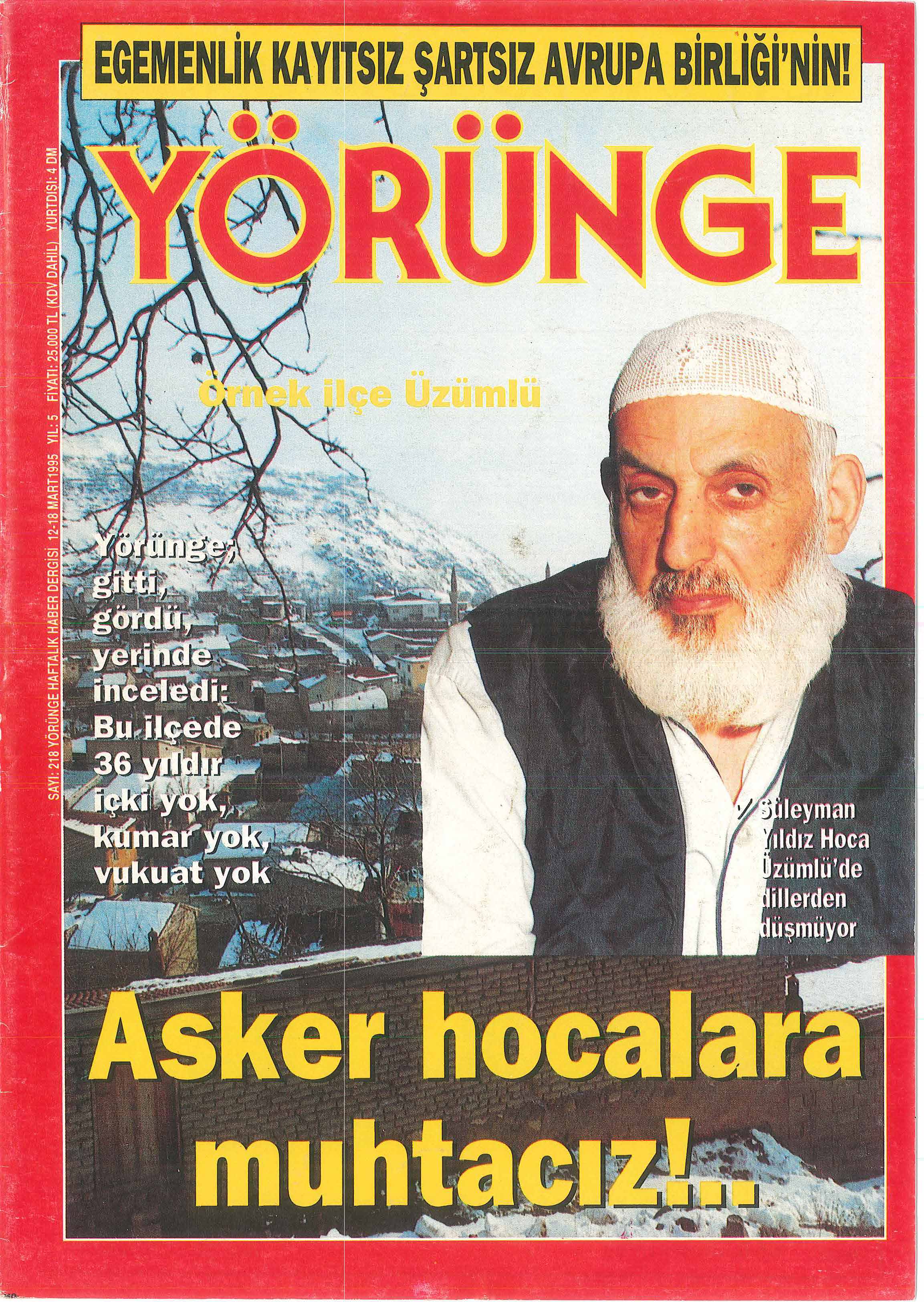 218. Sayı Kapağı