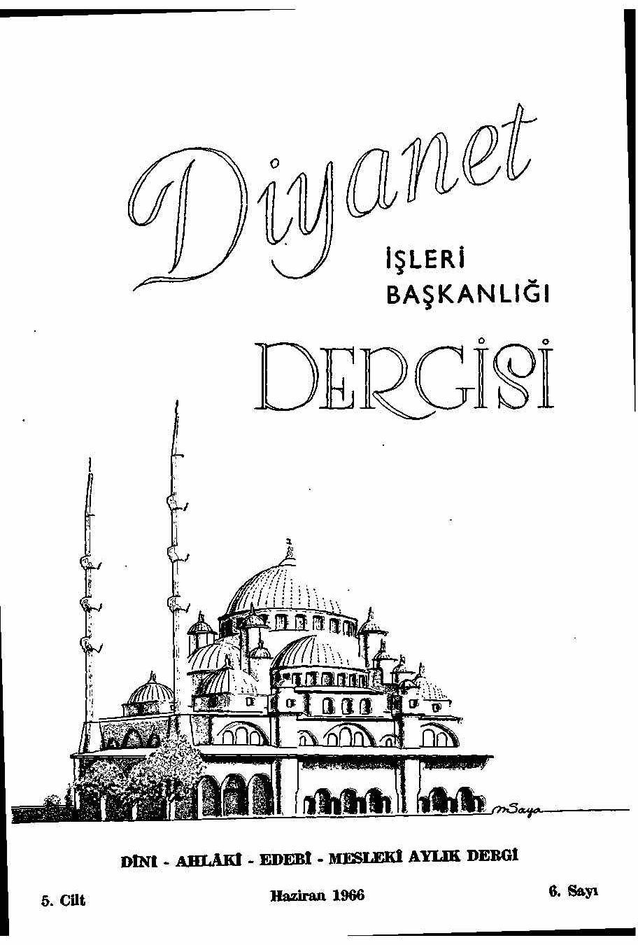 5. Cilt 6. Sayı Kapağı