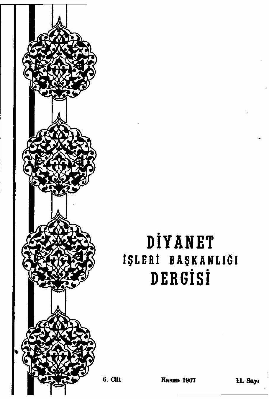 6. Cilt 11. Sayı Kapağı