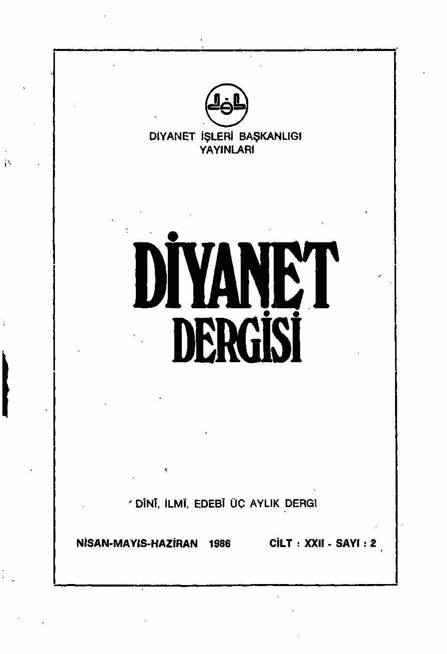 22. Cilt 2. Sayı Kapağı
