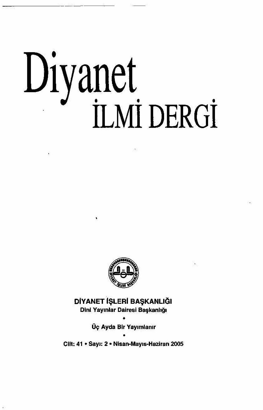 41. Cilt 2. Sayı Kapağı