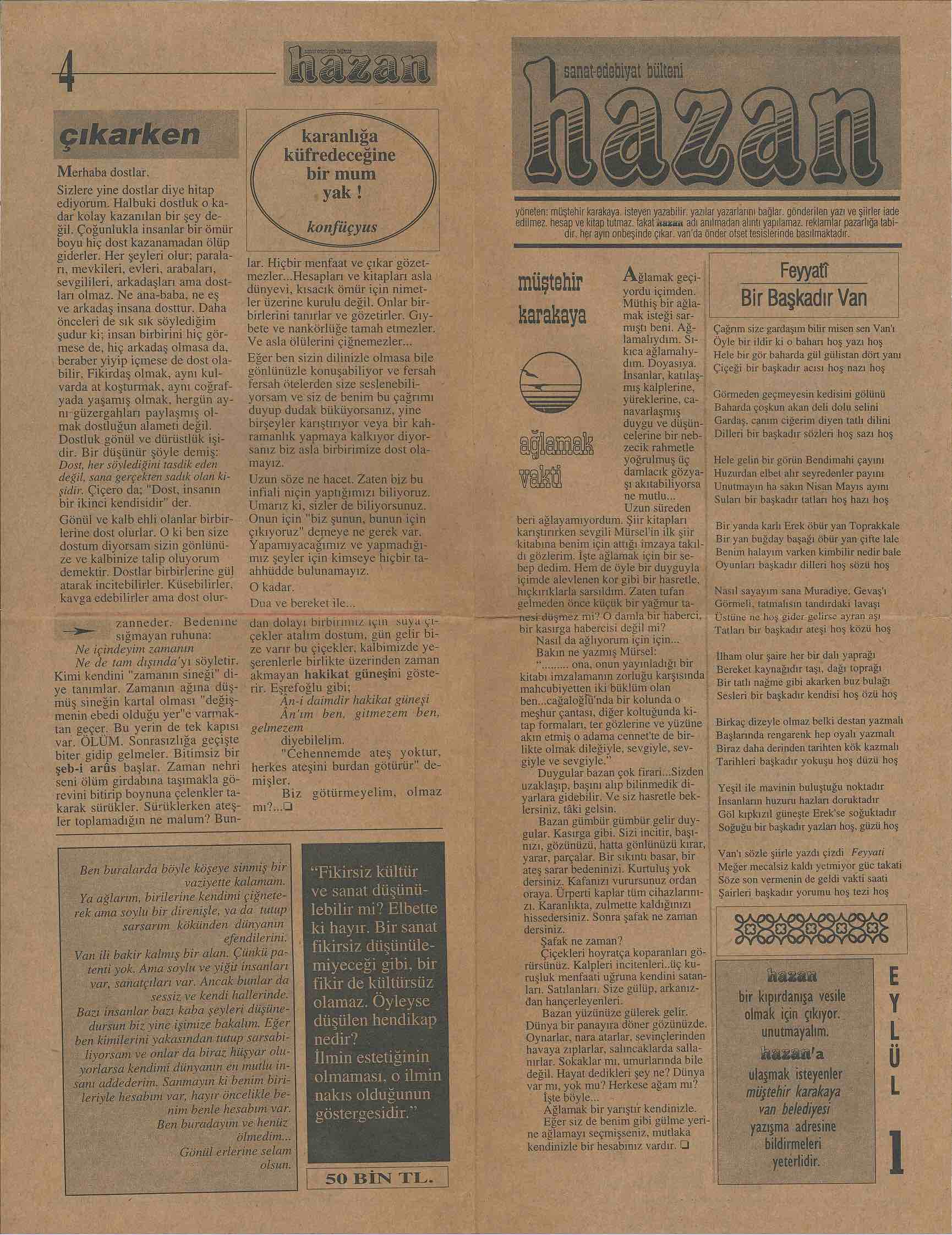 1. Sayı Kapağı