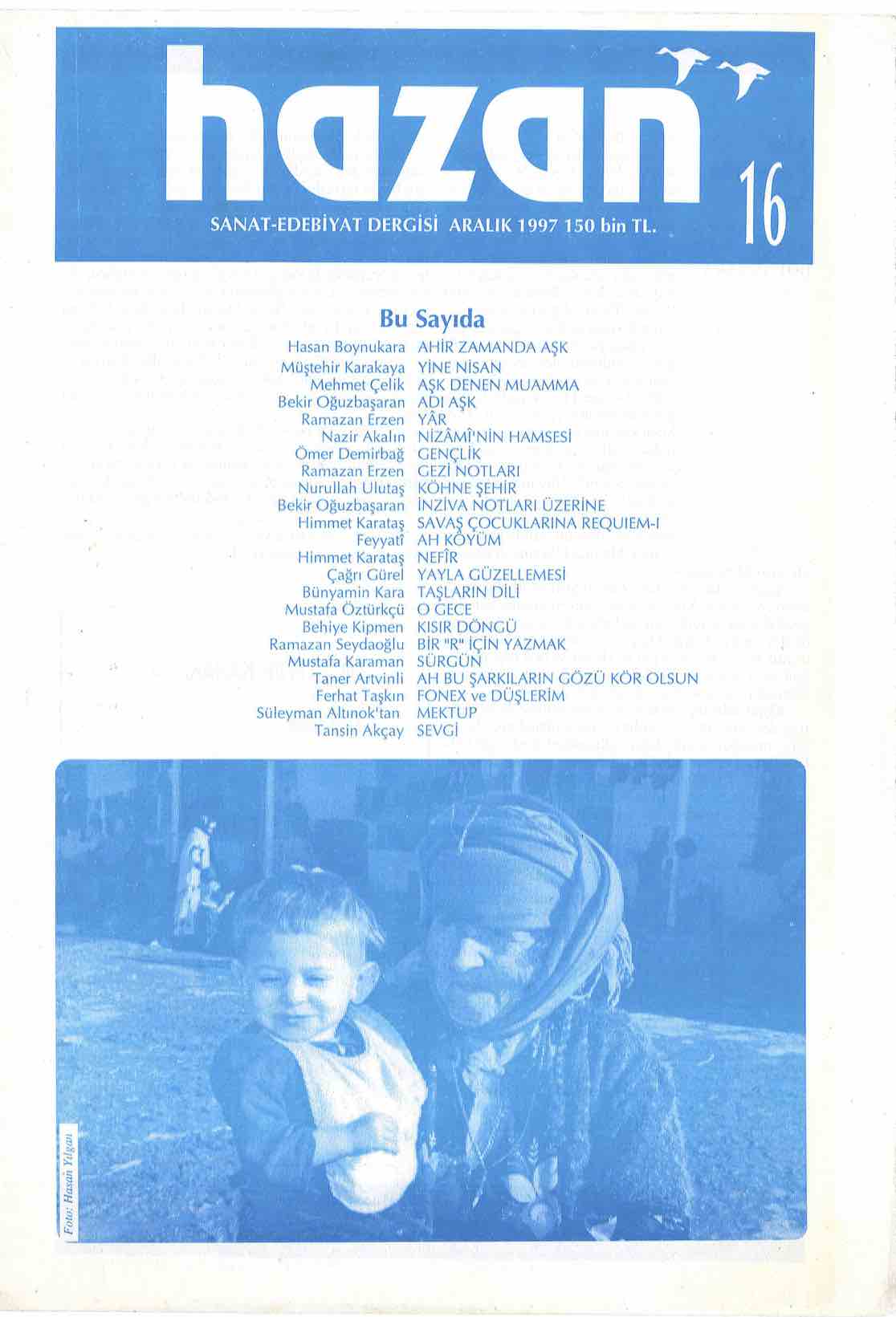 16. Sayı Kapağı