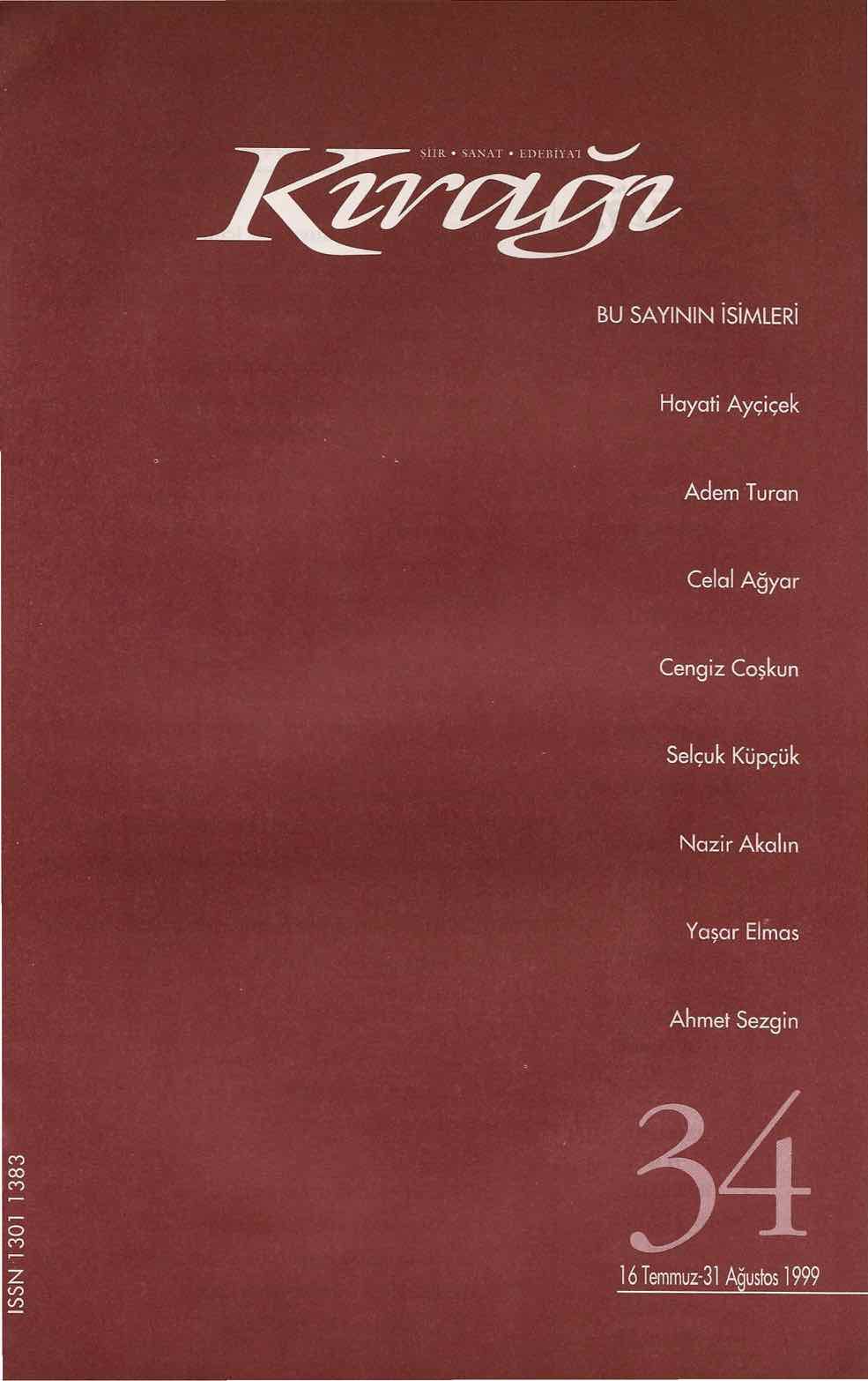 34. Sayı Kapağı