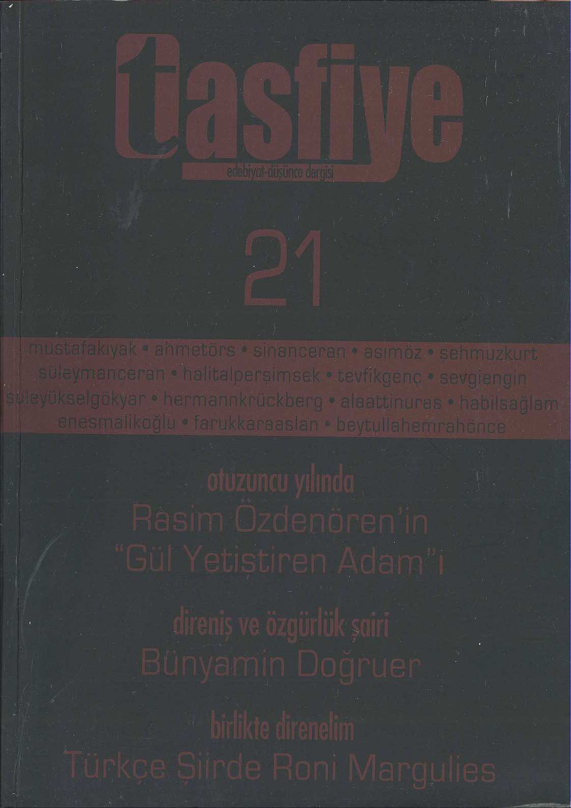 21. Sayı Kapağı