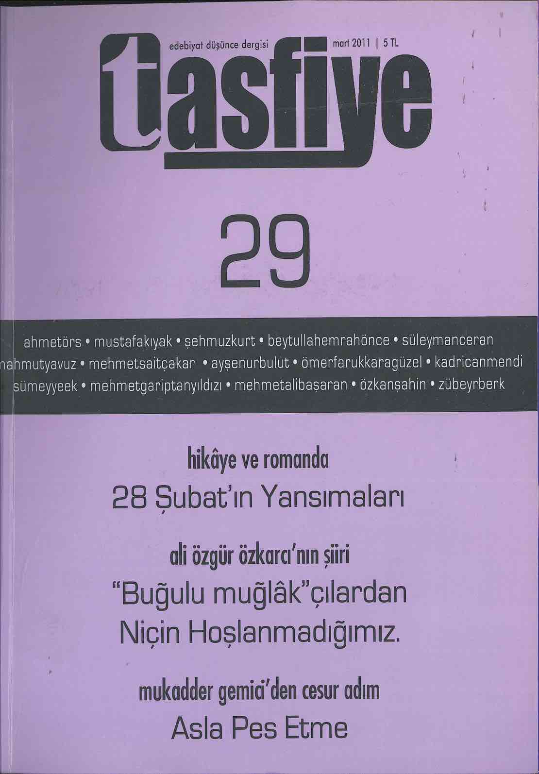 29. Sayı Kapağı