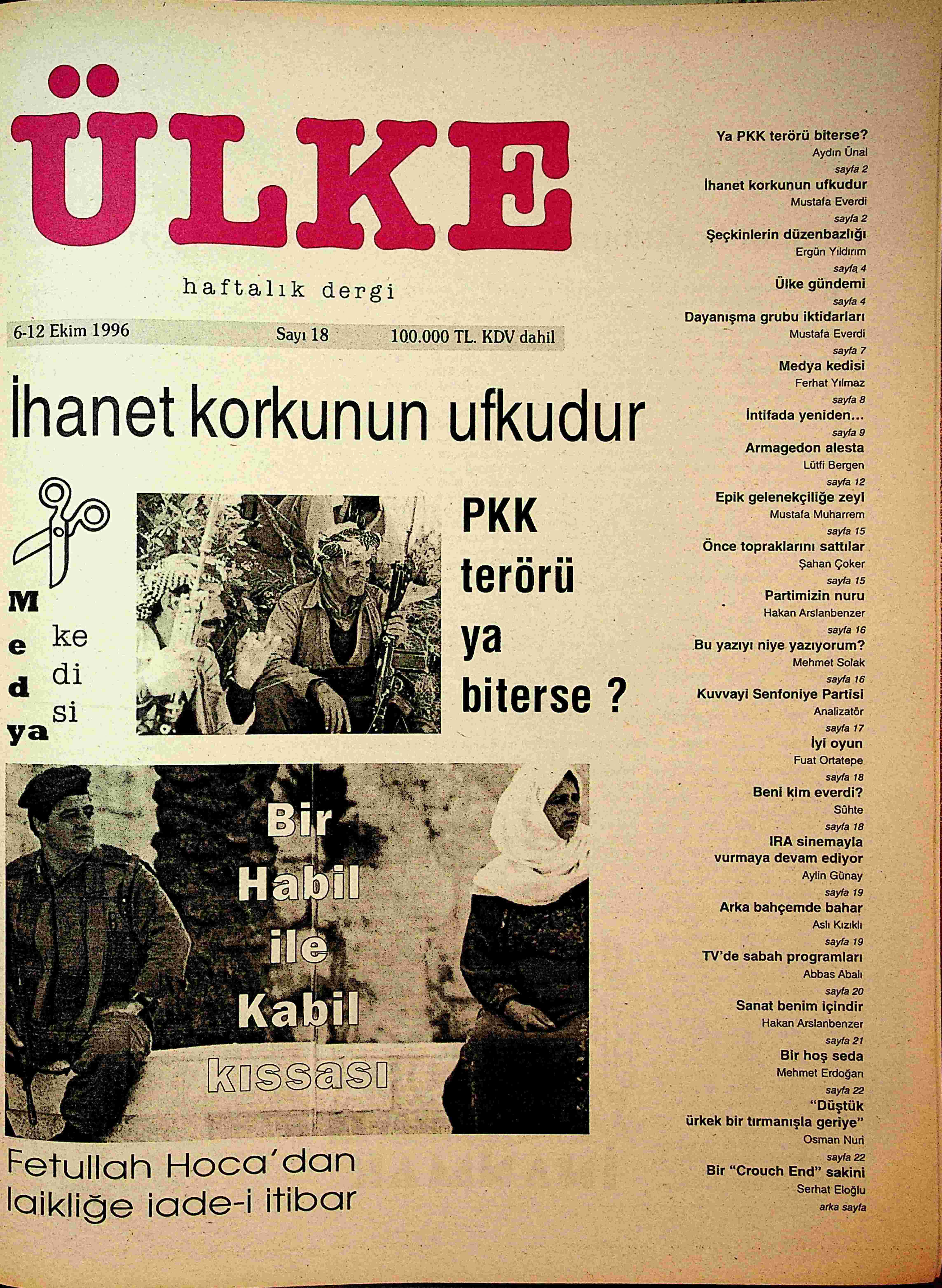 18. Sayı Kapağı