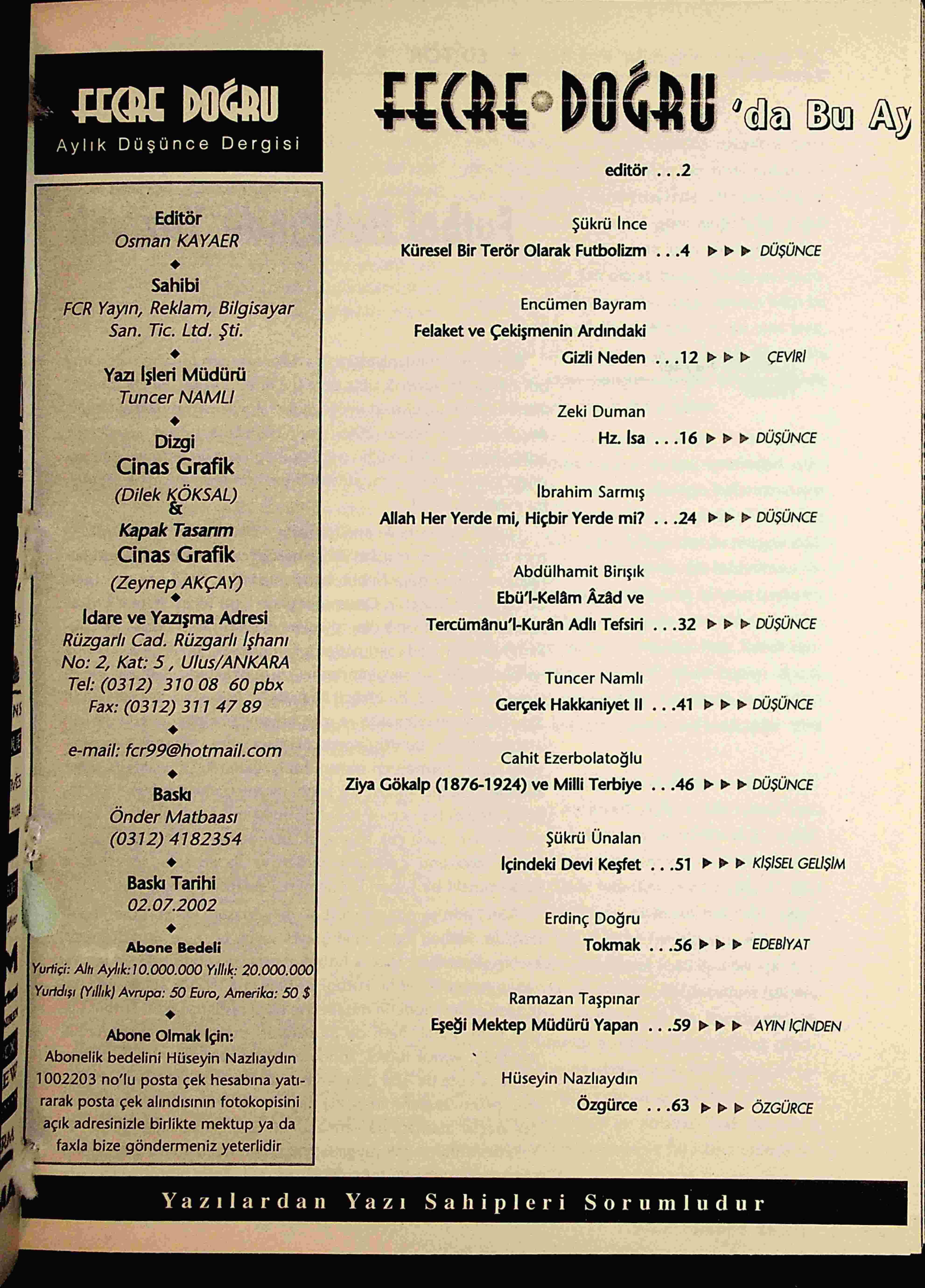 81. Sayı Kapağı