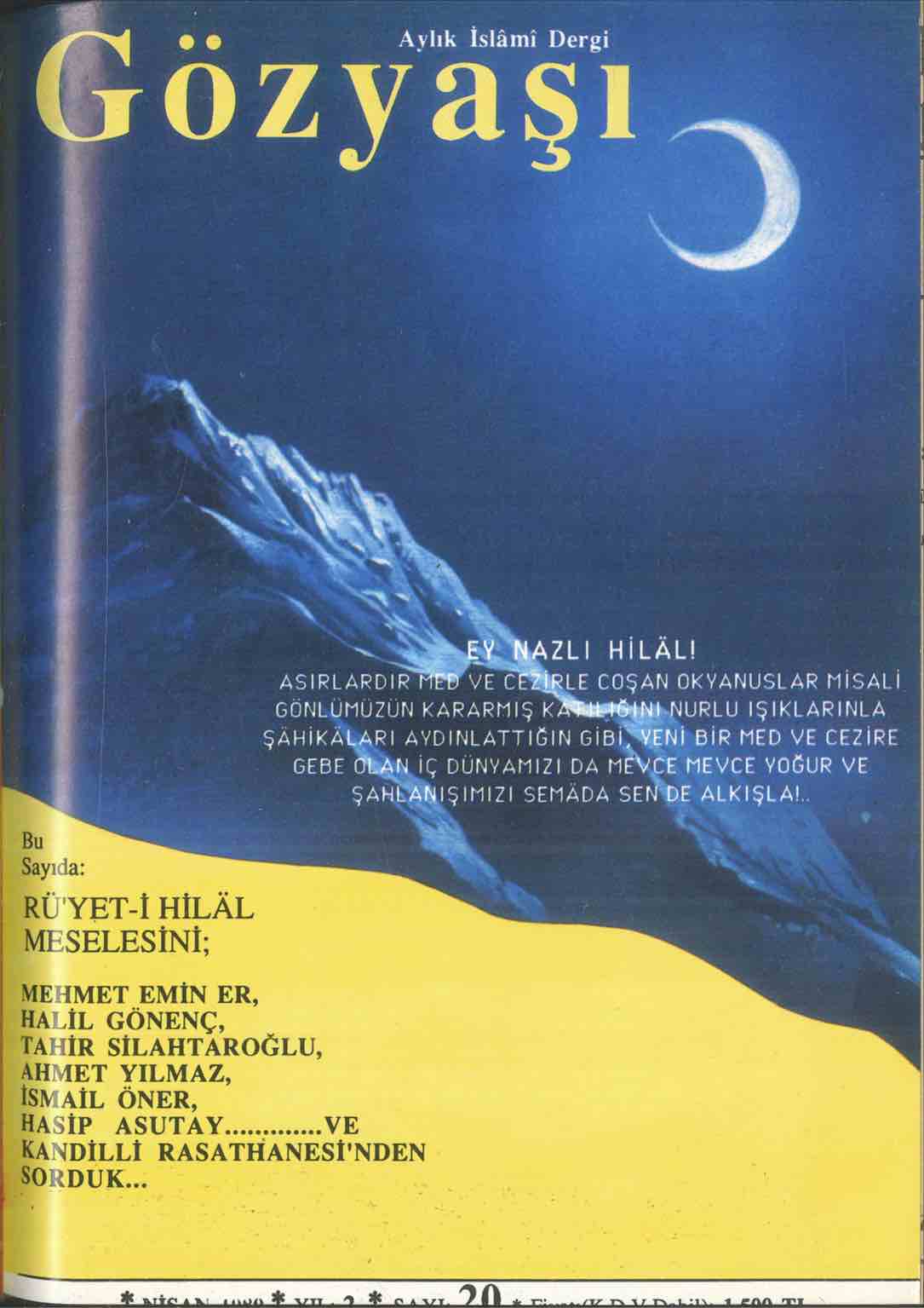 20. Sayı Kapağı