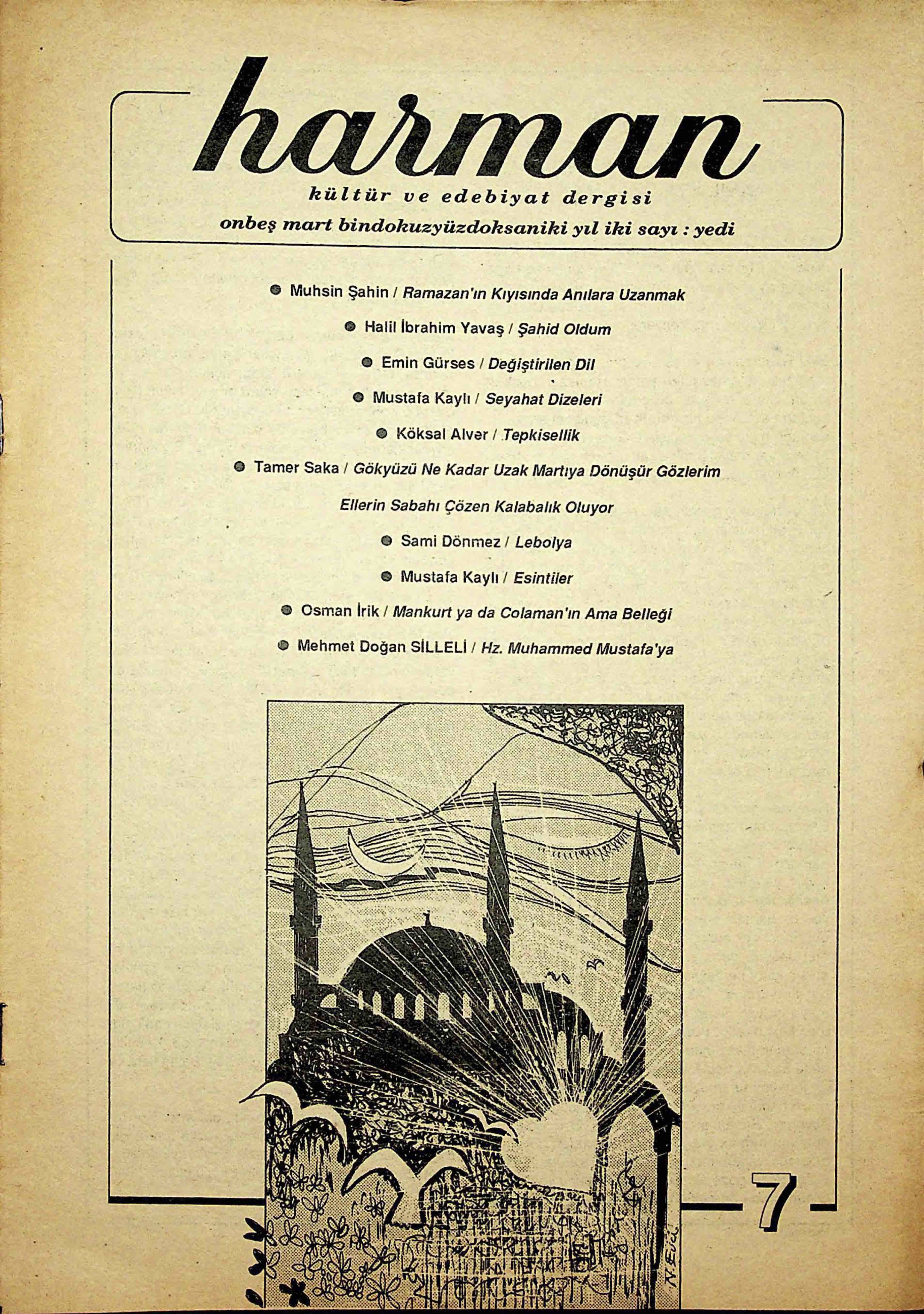 7. Sayı Kapağı