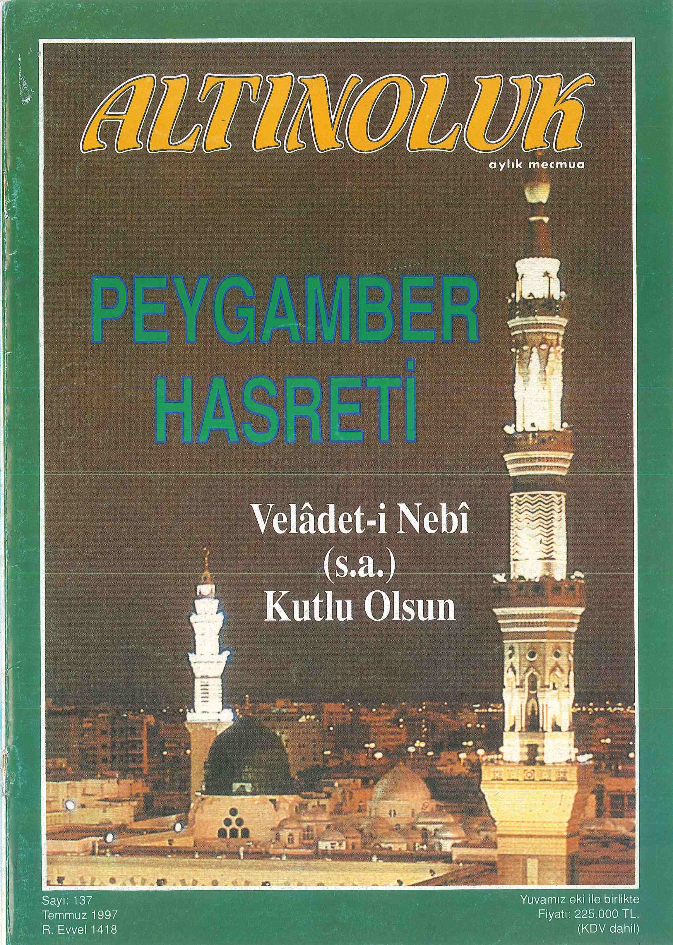 137. Sayı Kapağı