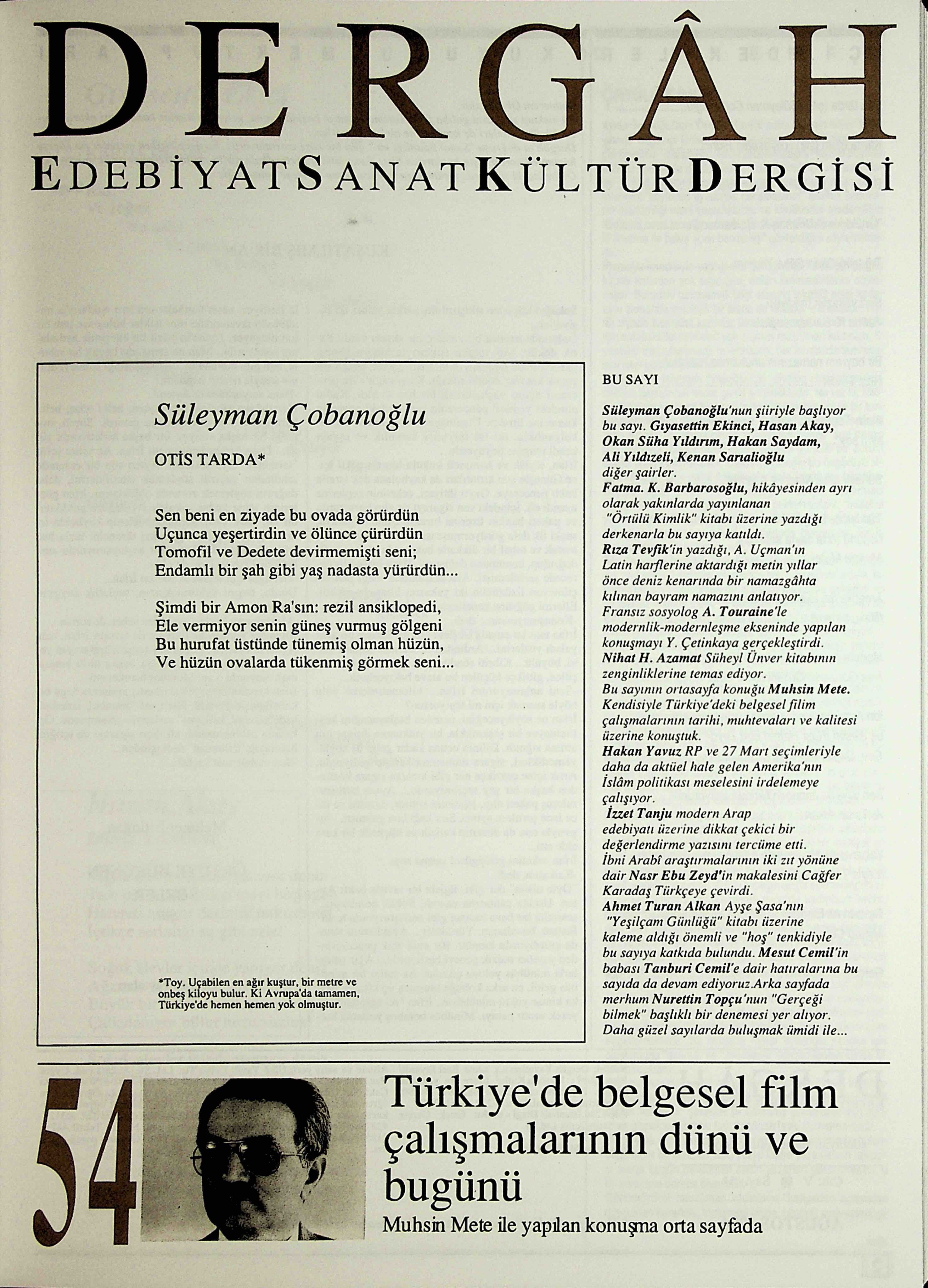 54. Sayı Kapağı