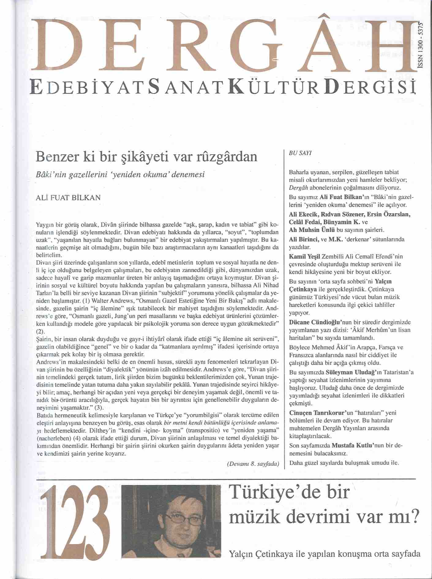 123. Sayı Kapağı