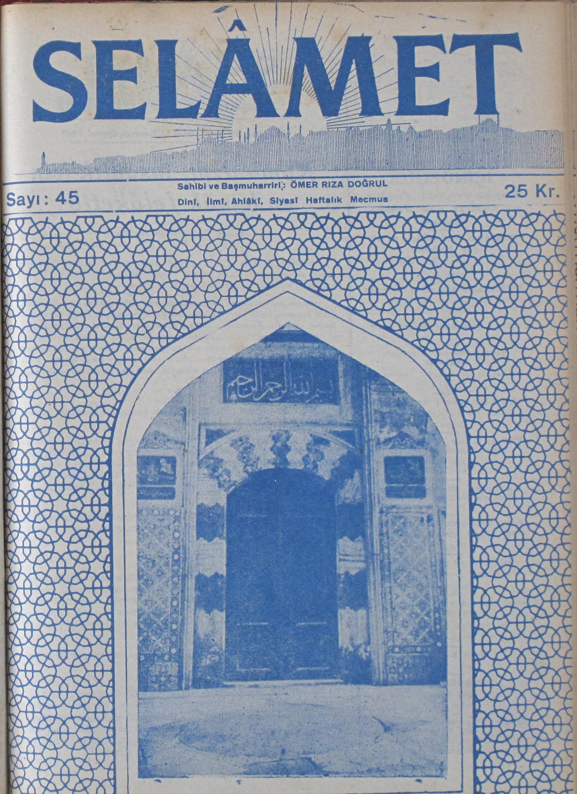 2. Cilt 45. Sayı Kapağı