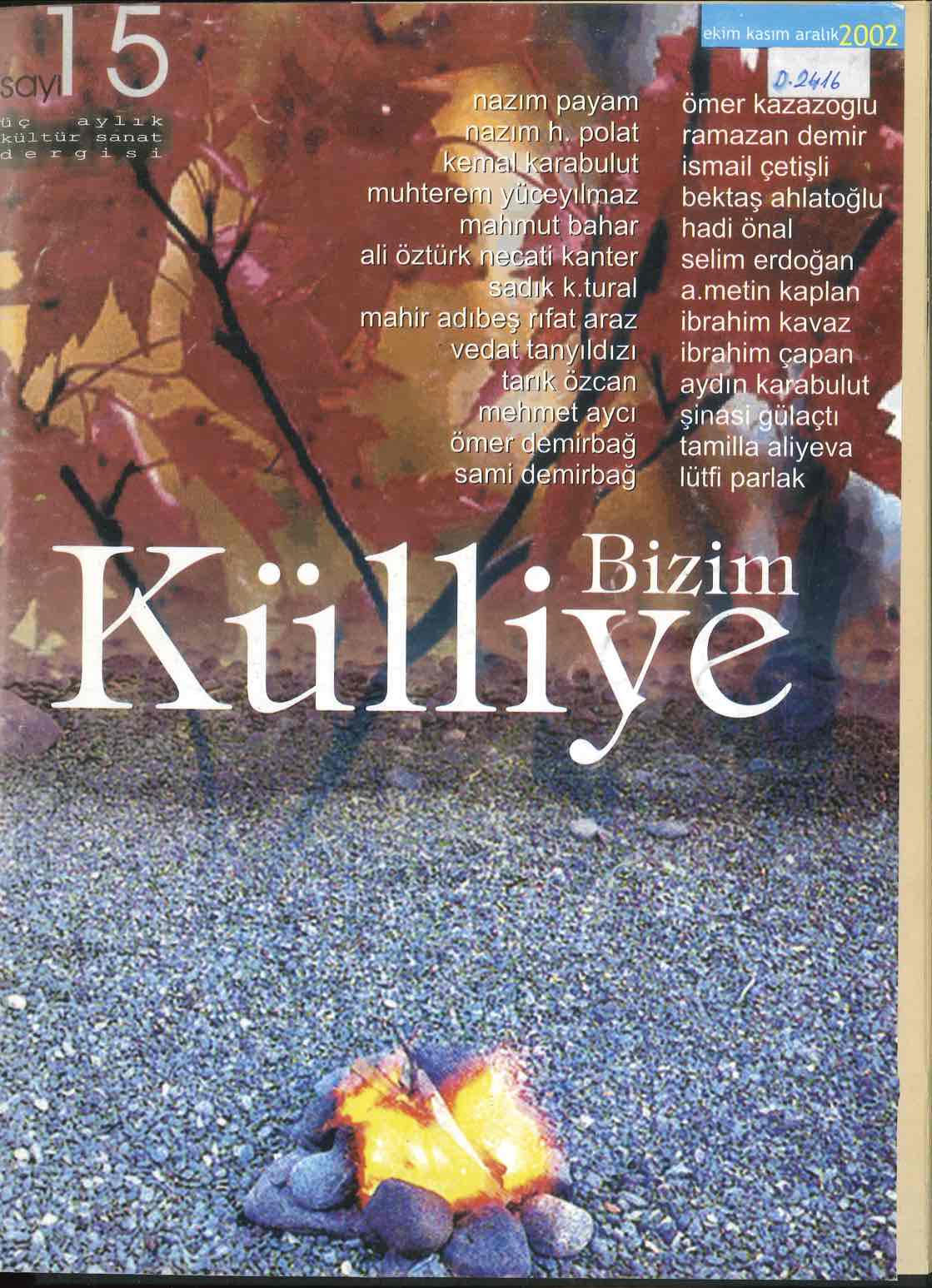 15. Sayı Kapağı