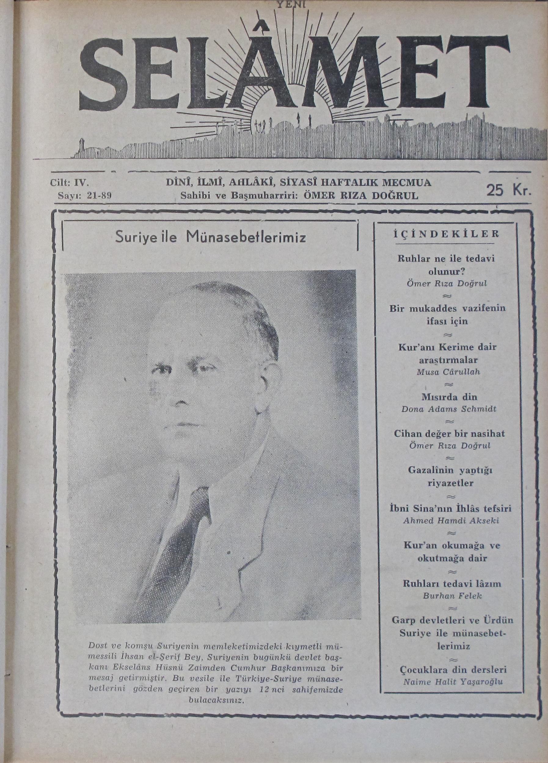4. Cilt 89. Sayı Kapağı