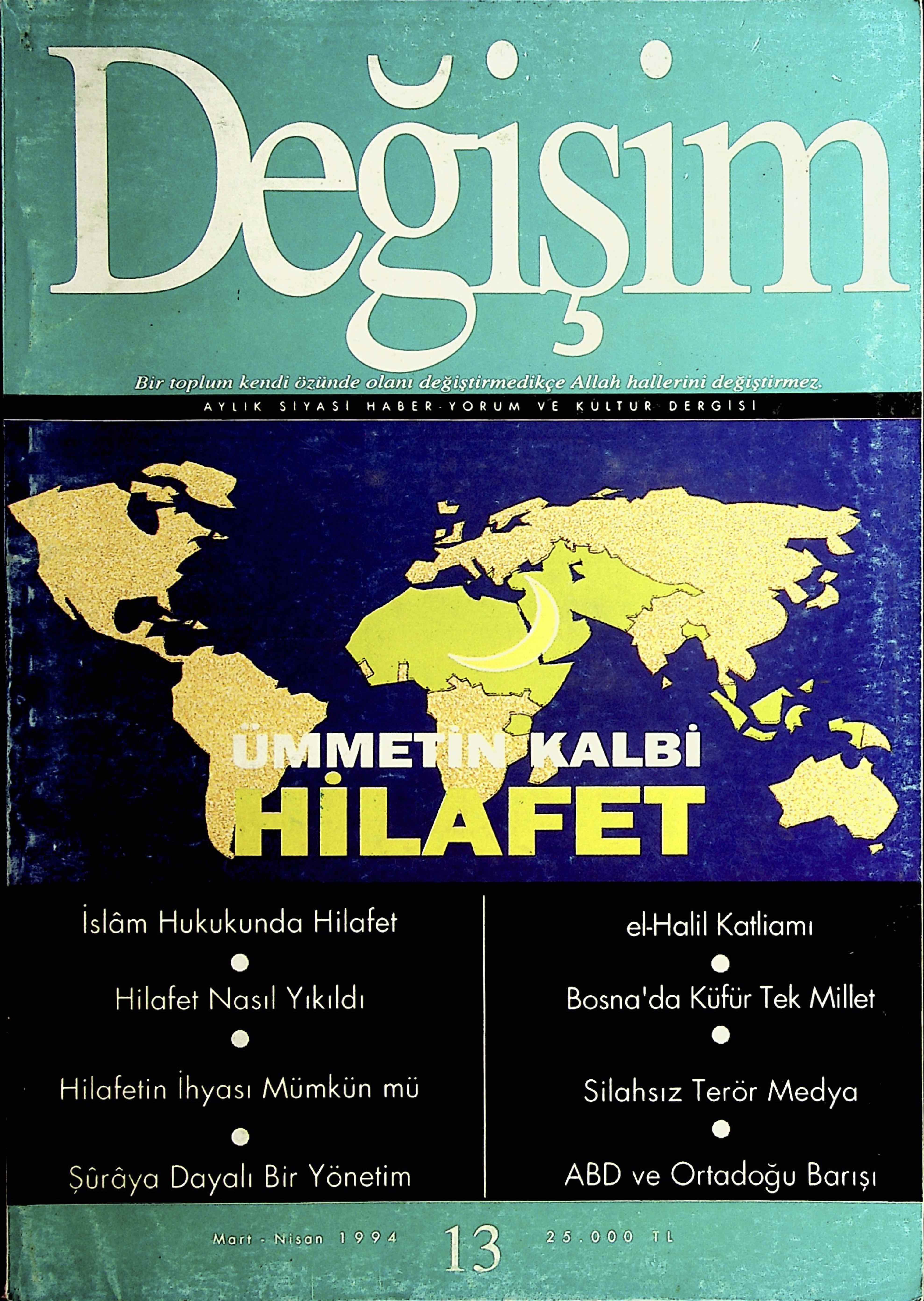 13. Sayı Kapağı