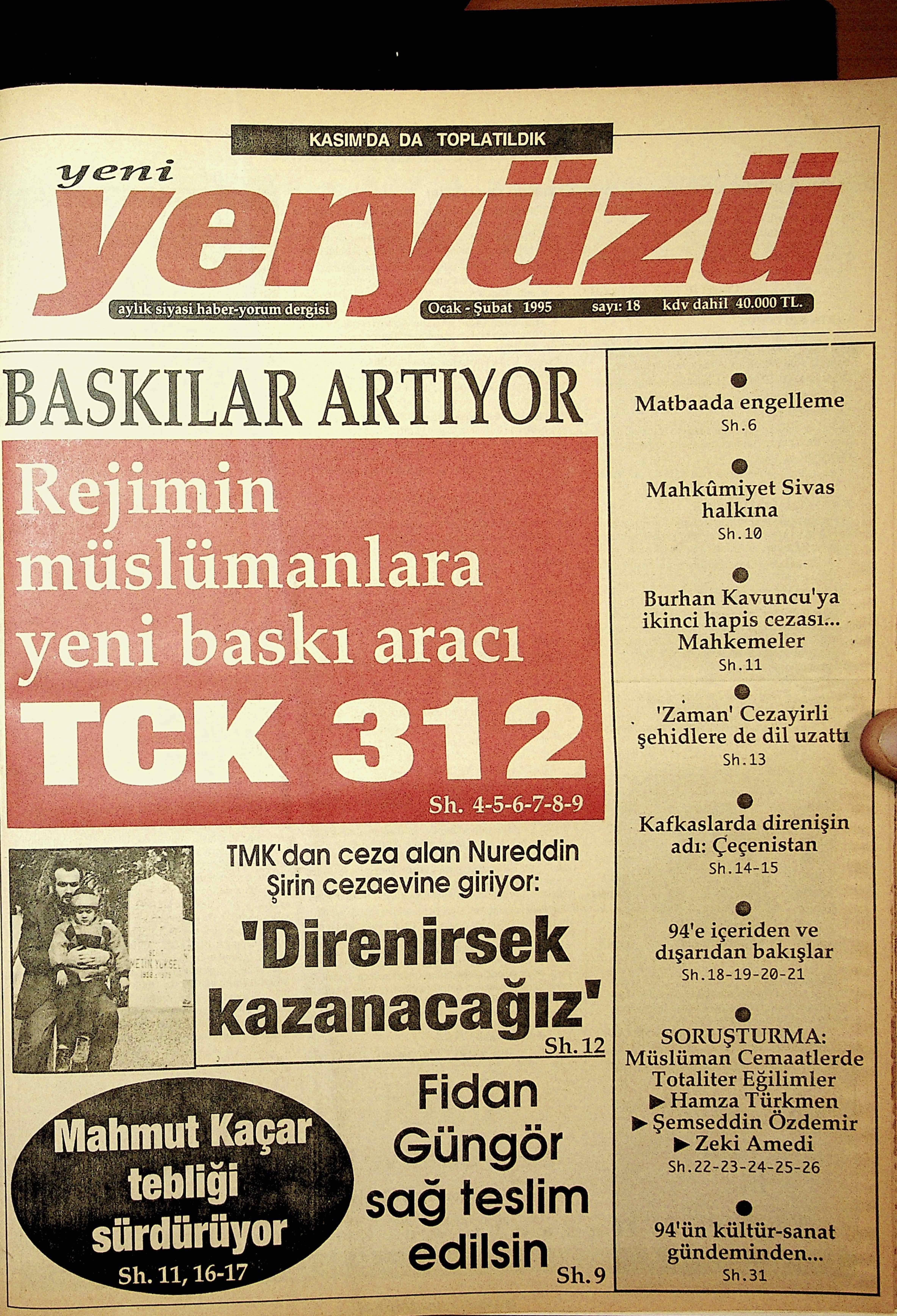 18. Sayı Kapağı