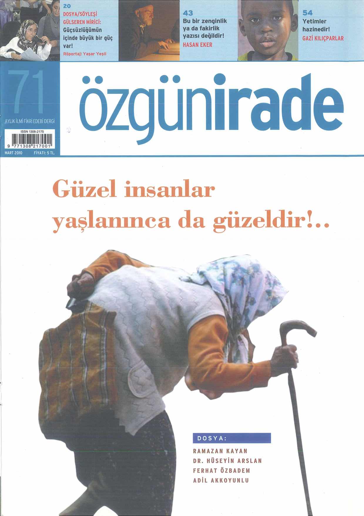 71. Sayı Kapağı