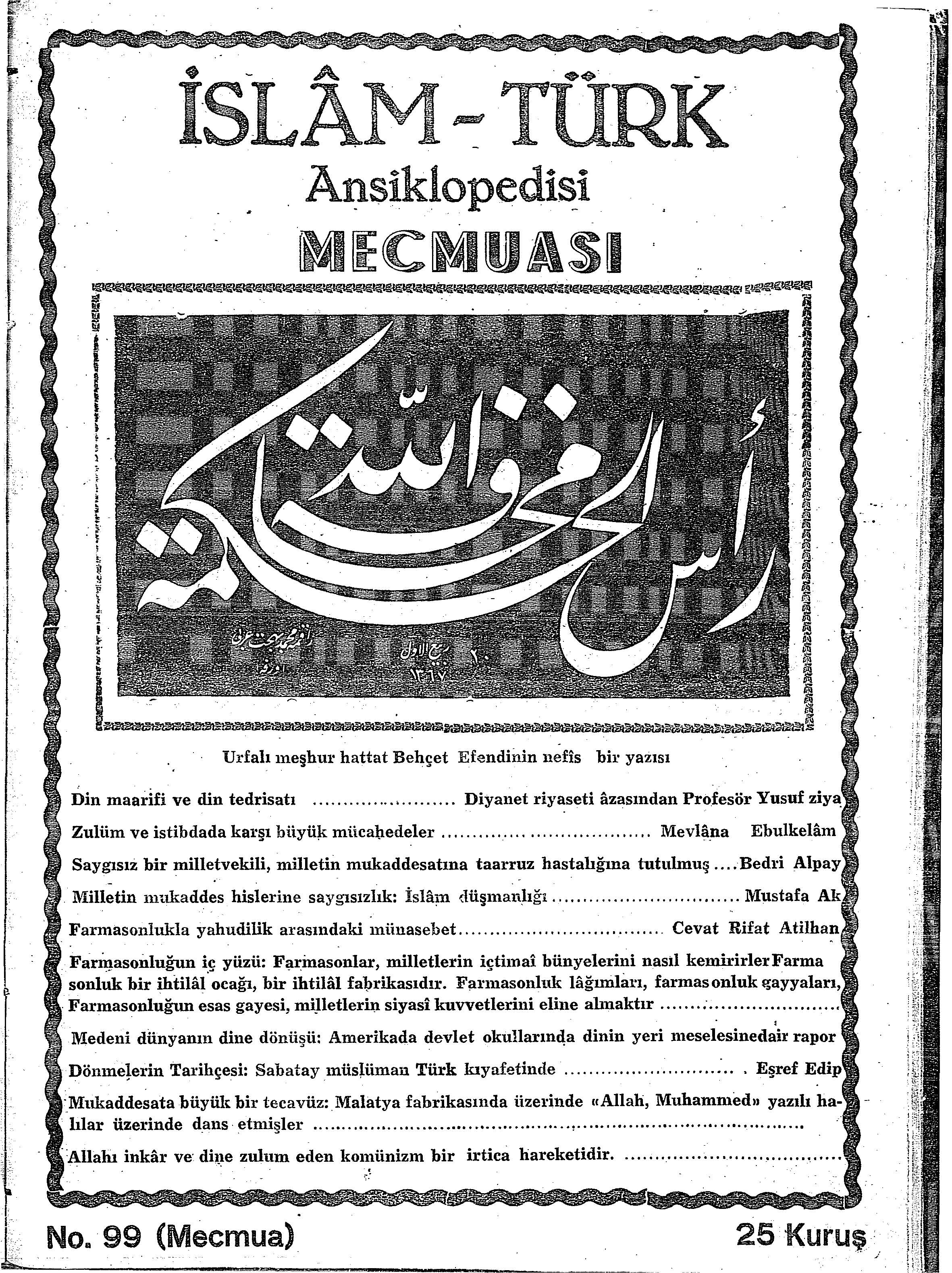 2. Cilt 99. Sayı Kapağı