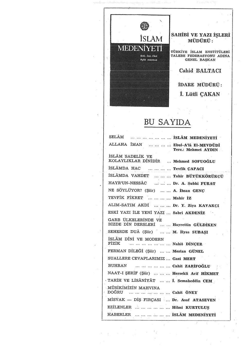 1. Cilt 7. Sayı Kapağı